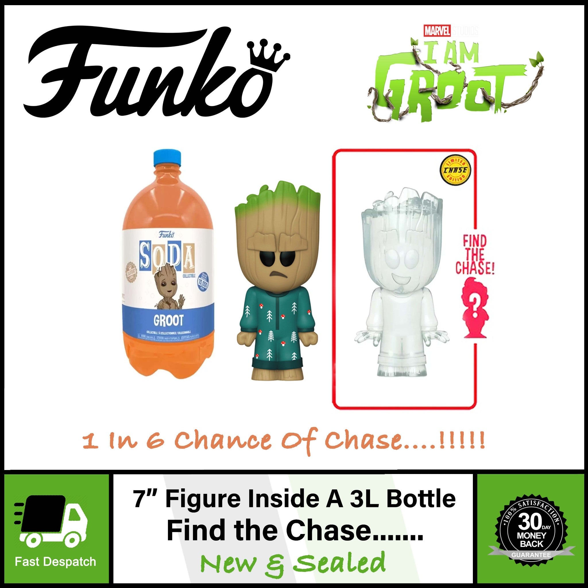 Funko Soda 3 Liter (3L) Groot & Bumble Vinyl Figures | 1 In 6 Chance Of Chase