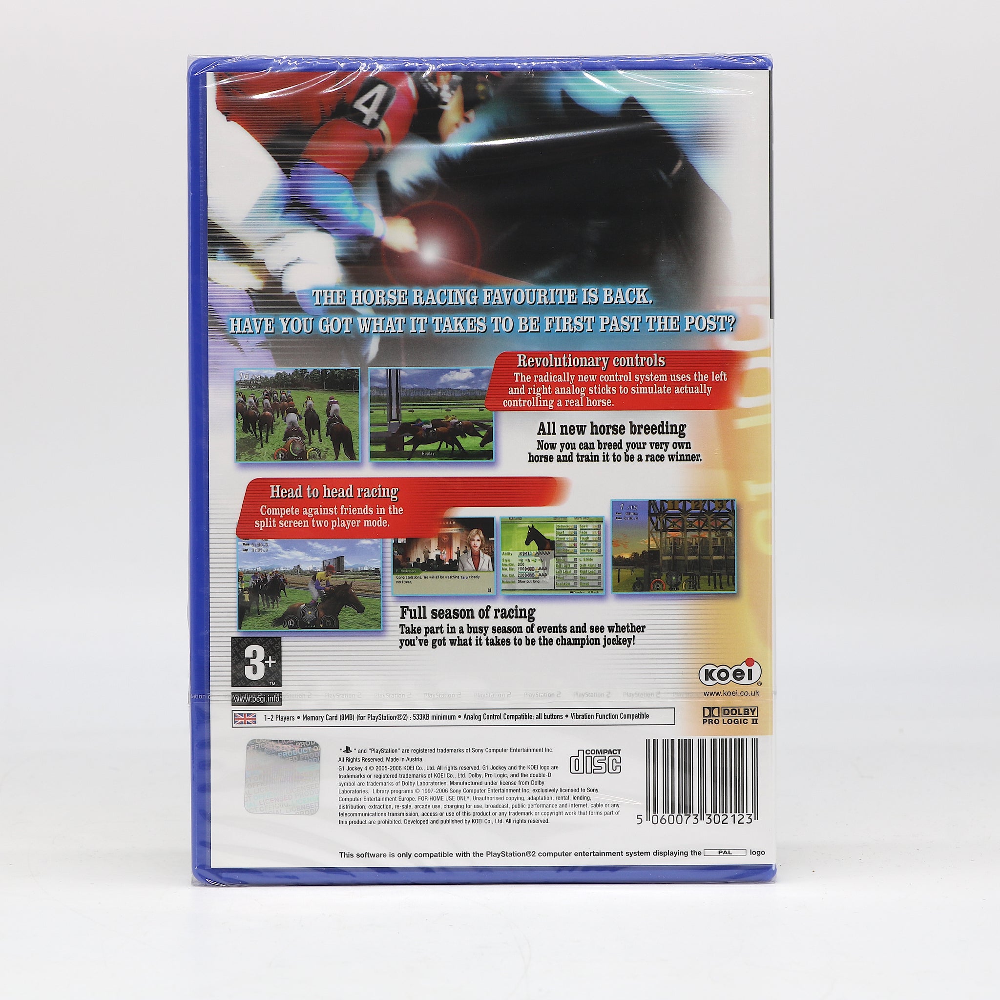 G1 Jockey 4 | Horse Racing | Sony Playstation PS2 Game | New & Sealed (Torn)