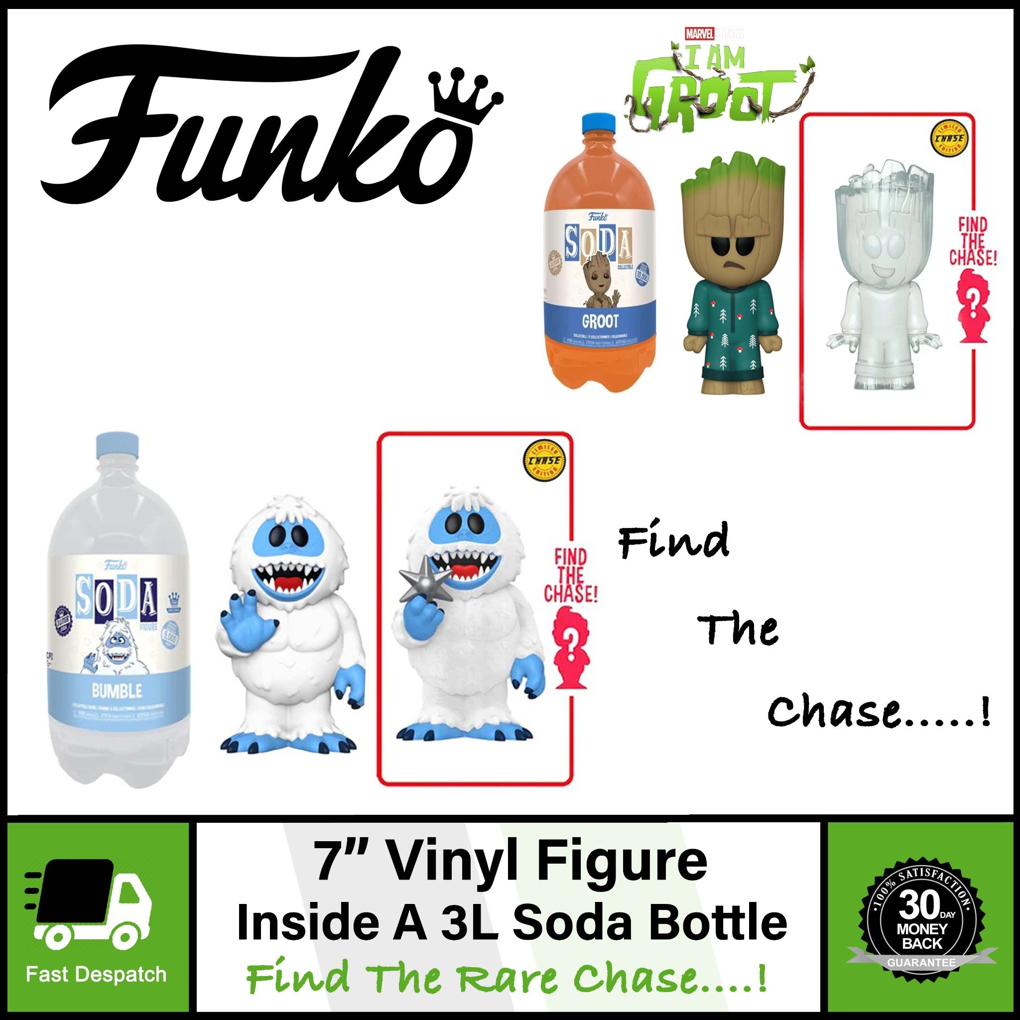 Funko Soda 3 Liter (3L) Groot & Bumble Vinyl Figures | 1 In 6 Chance Of Chase