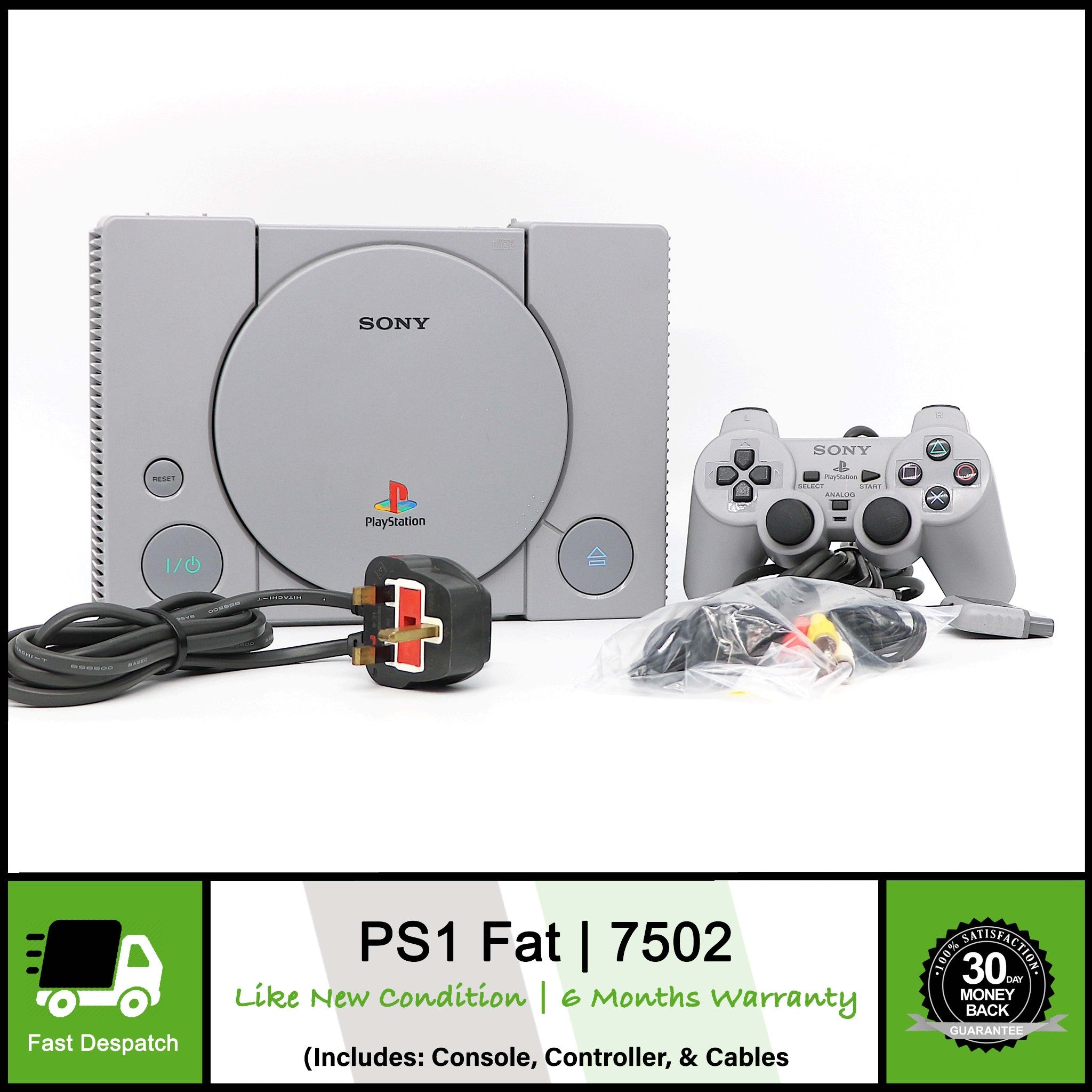 Sony Playstation PS1 PSOne System Console | SCPH-7502 | Mint Condition