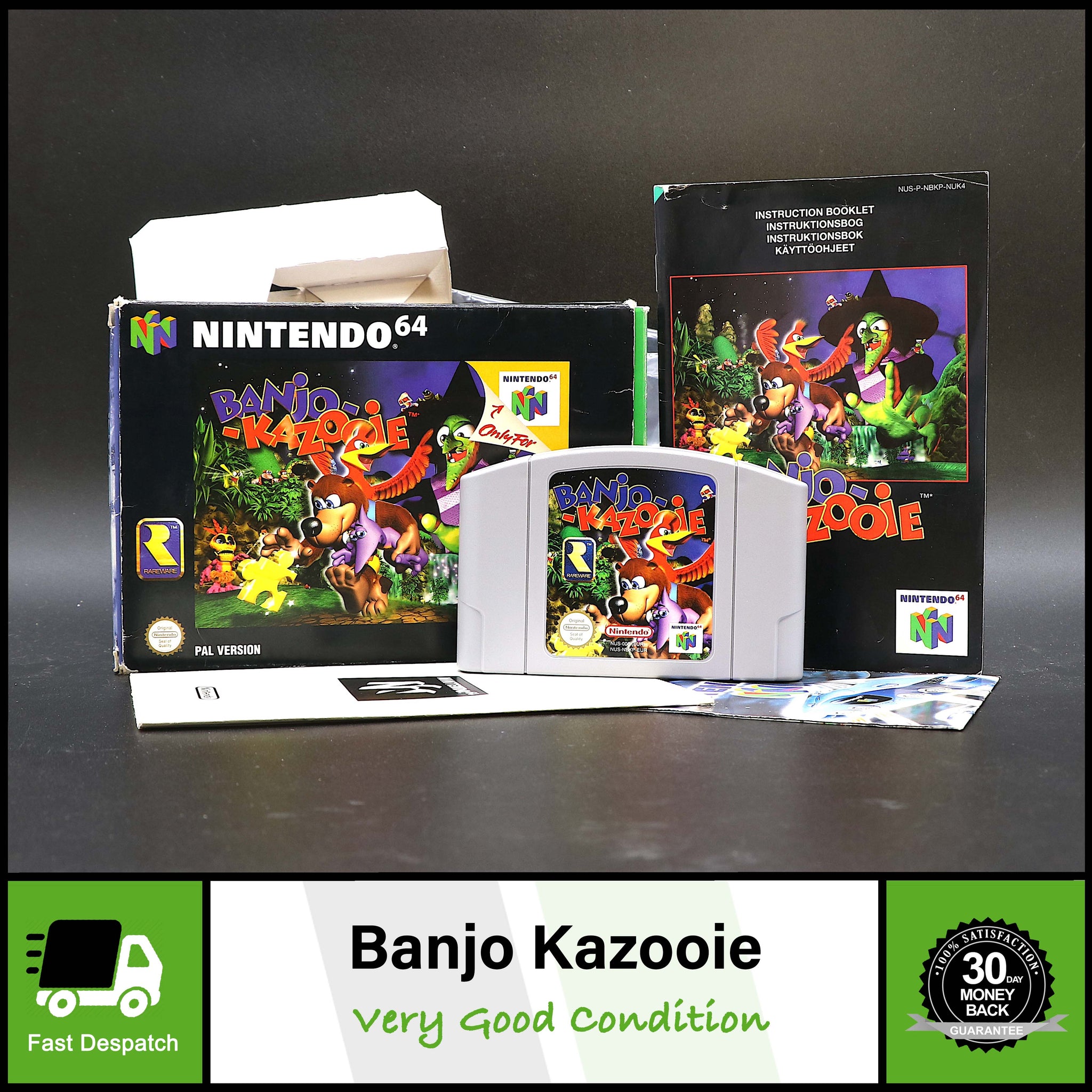 Banjo Kazooie | Nintendo 64 N64 Game | Boxed | Great Condition!!