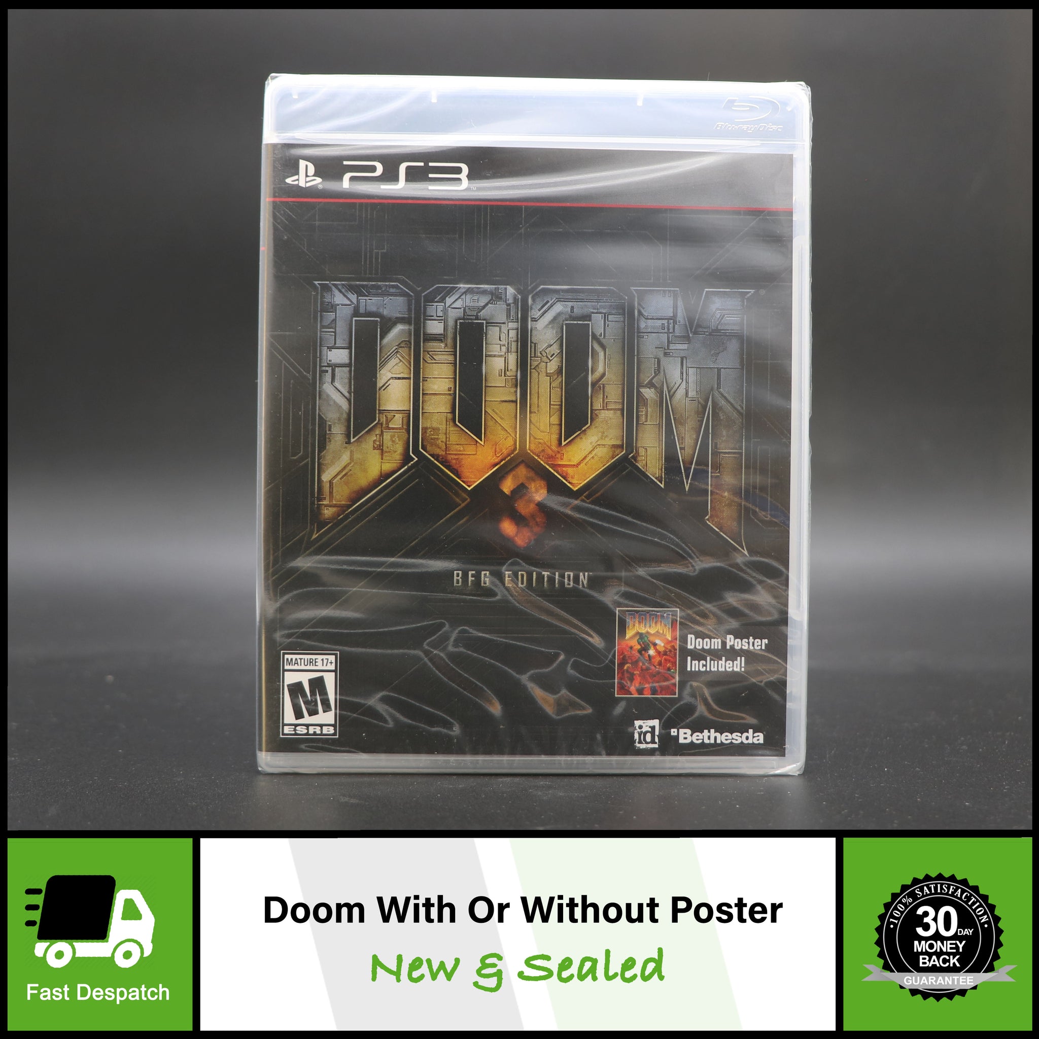 Doom 3 - BFG Edition - Sony Playstation 3 PS3 Game - New & Sealed