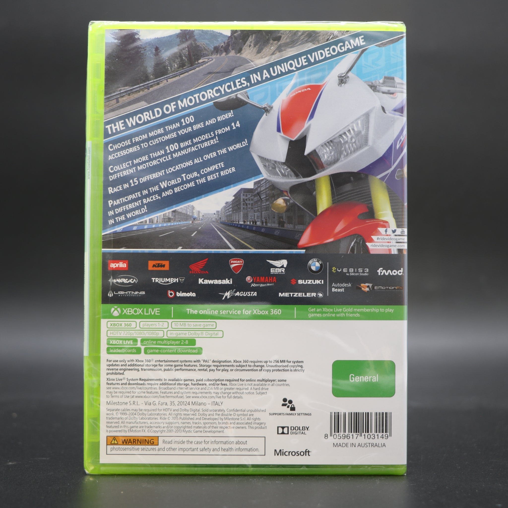 Ride | Racing | Microsoft Xbox 360 Game | New & Sealed