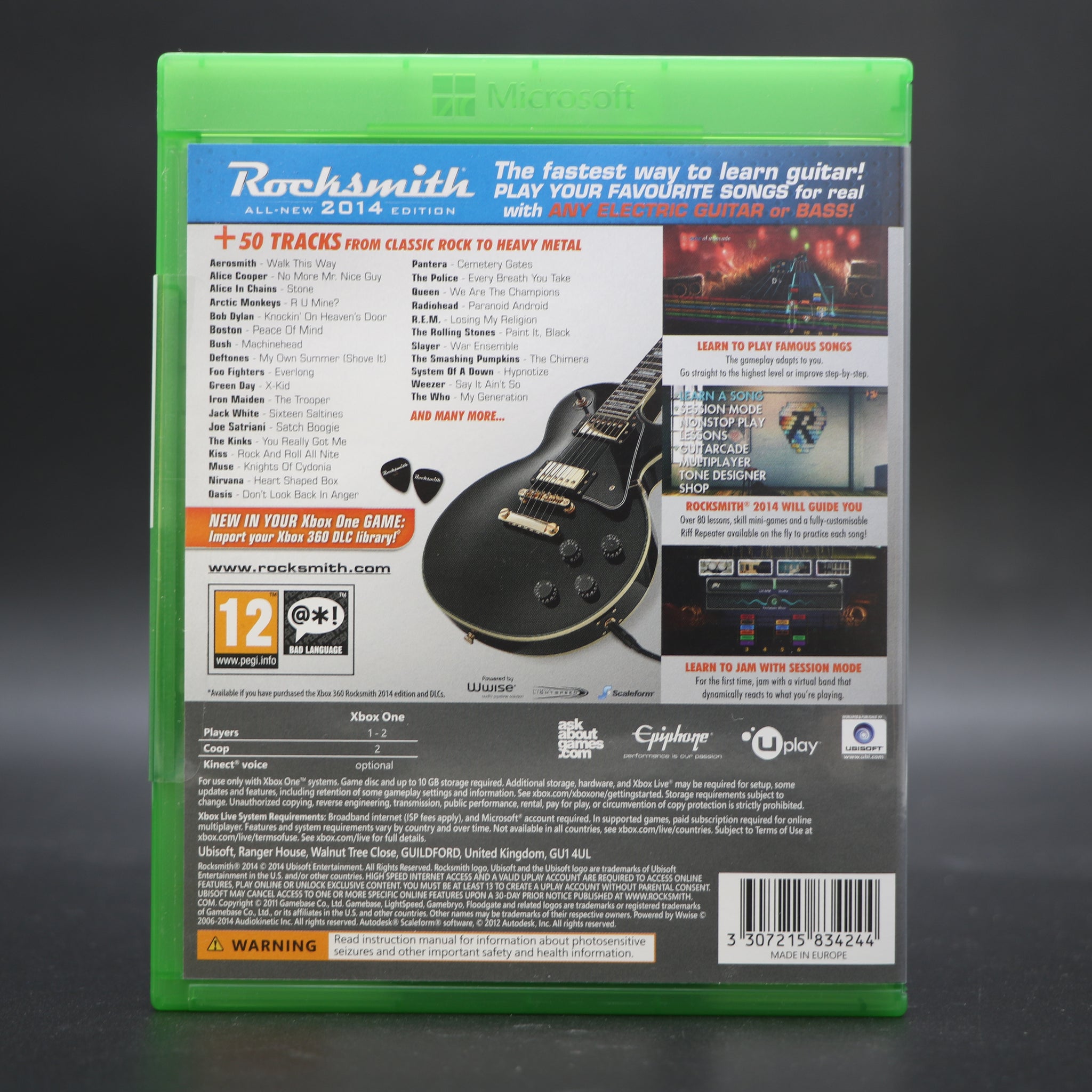 Rocksmith - Microsoft Xbox ONE Game - All New 2014 Edition - Cable Not Included!