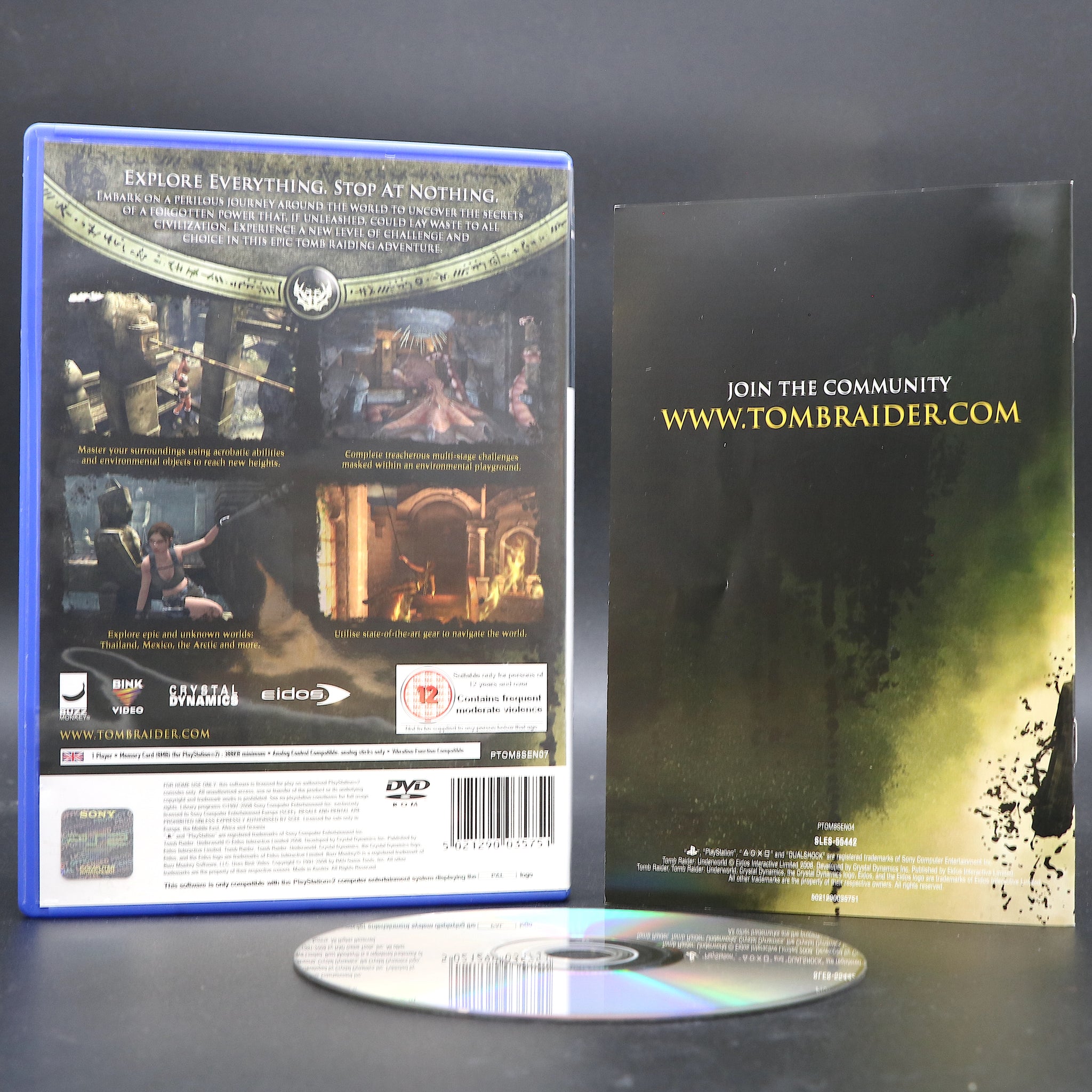Tomb Raider Underworld | Lara Croft | Sony PS2 Game | Collectable Condition!