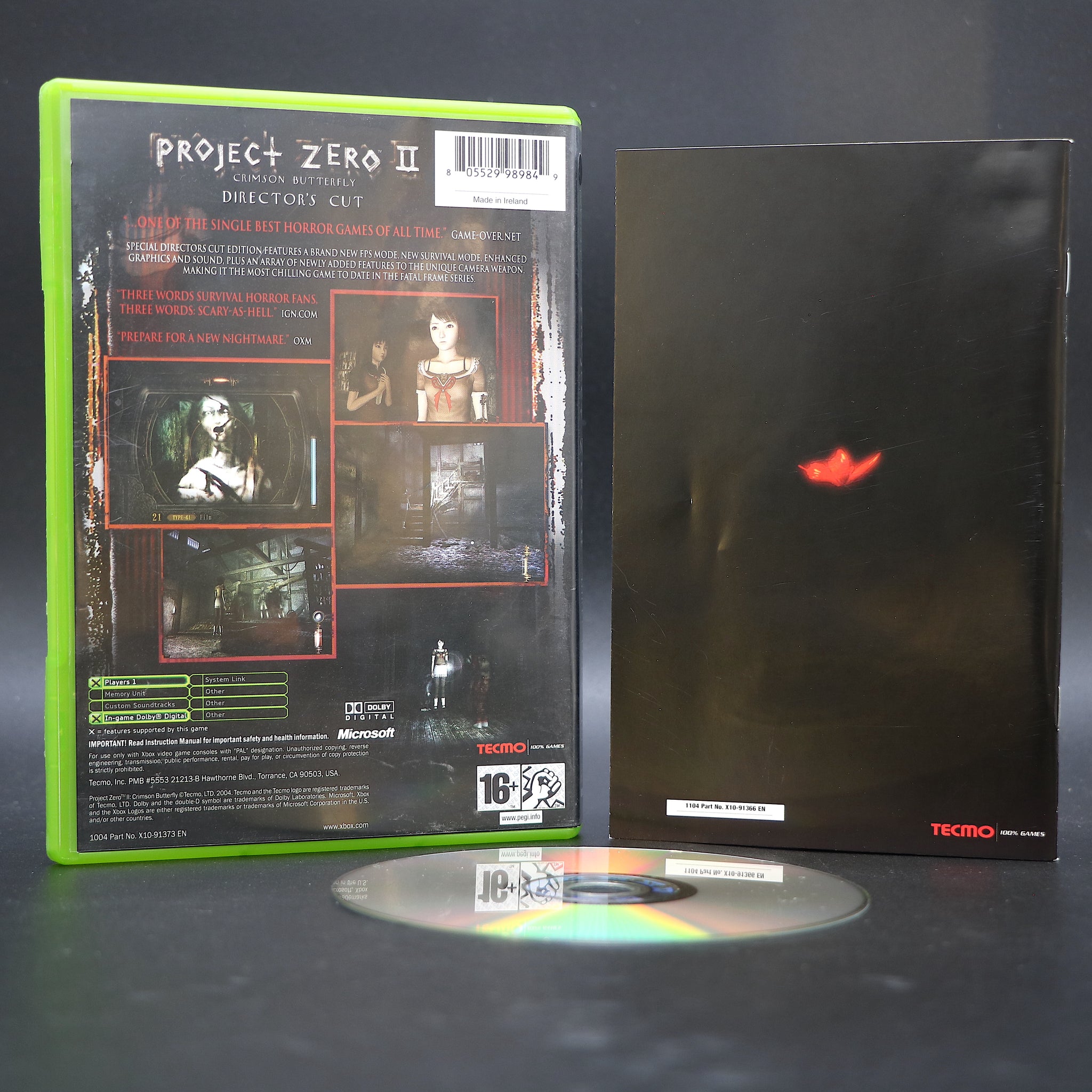 Project Zero II Crimson Butterfly Directors Cut Xbox Game Collectable Condition