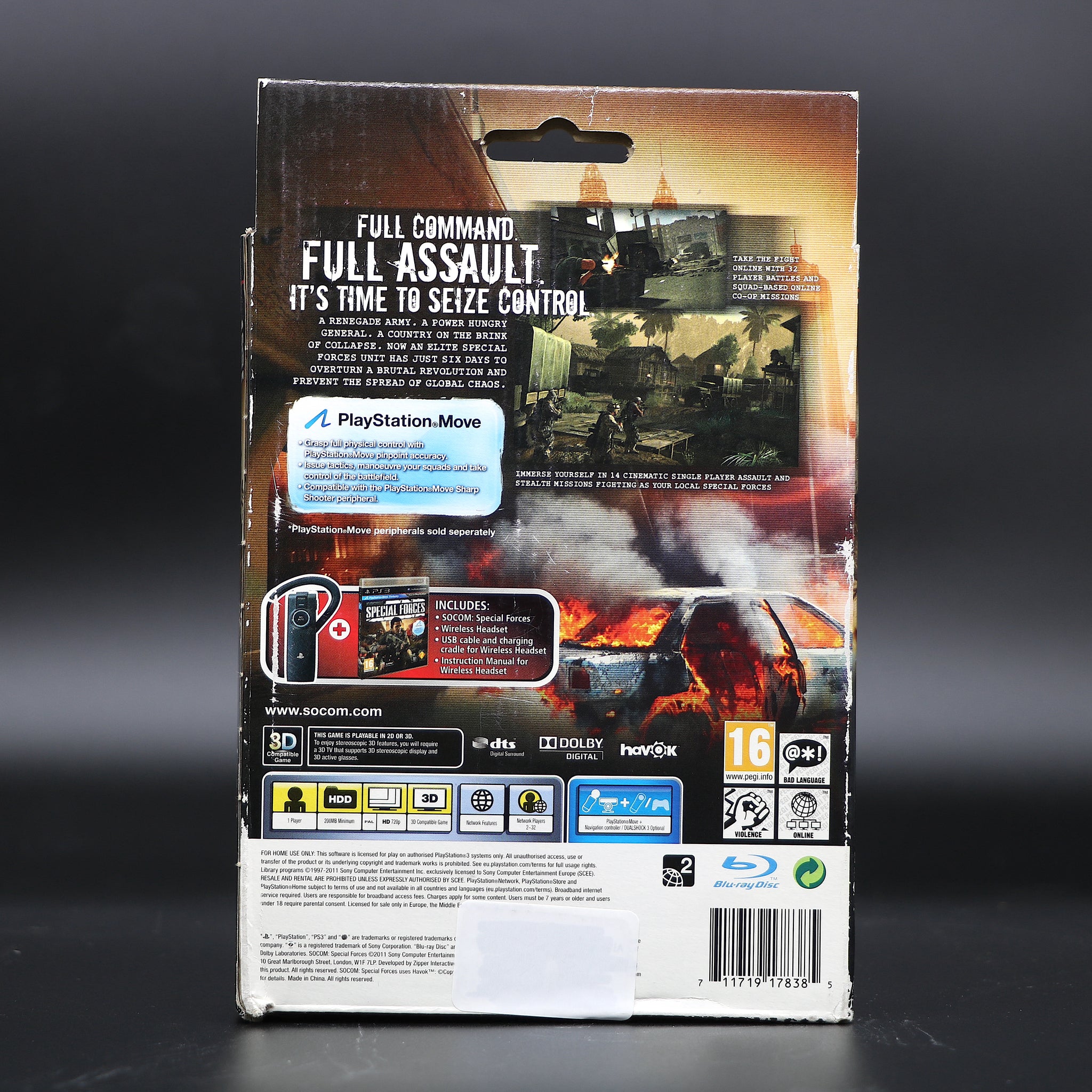 SOCOM Special Forces With Headset Bundle | Sony PS3 Game | New & Sealed