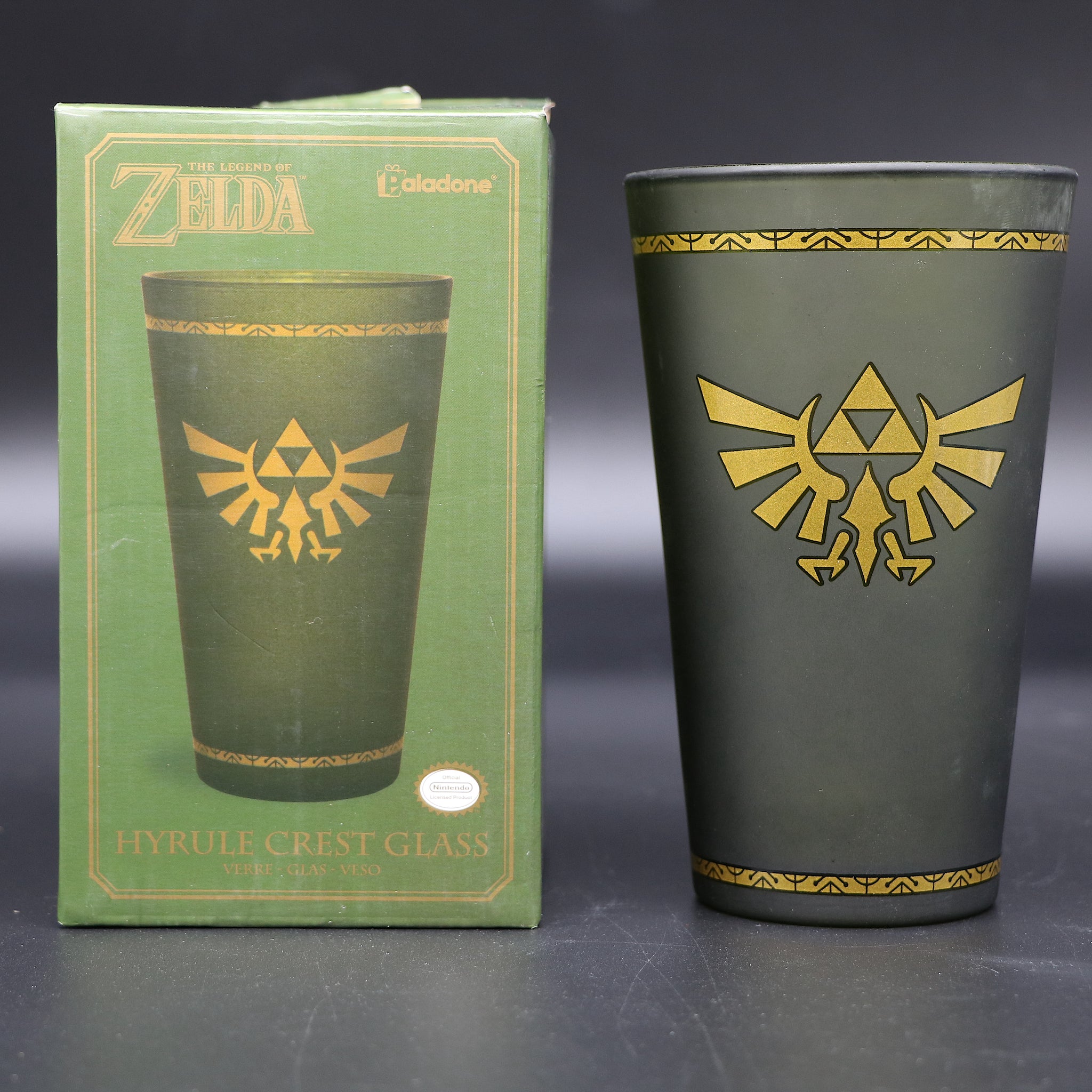 Legend Of Zelda Hyrule Crest Glass Mug Cup | Official Nintendo | Brand New Boxed