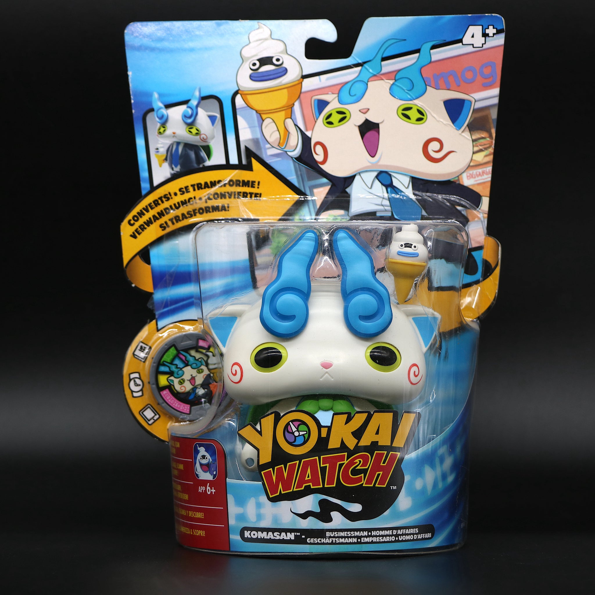Yo-Kai Watch Komasan Businessman Medal Moments - Kids Xmas Gift - Stocking Idea