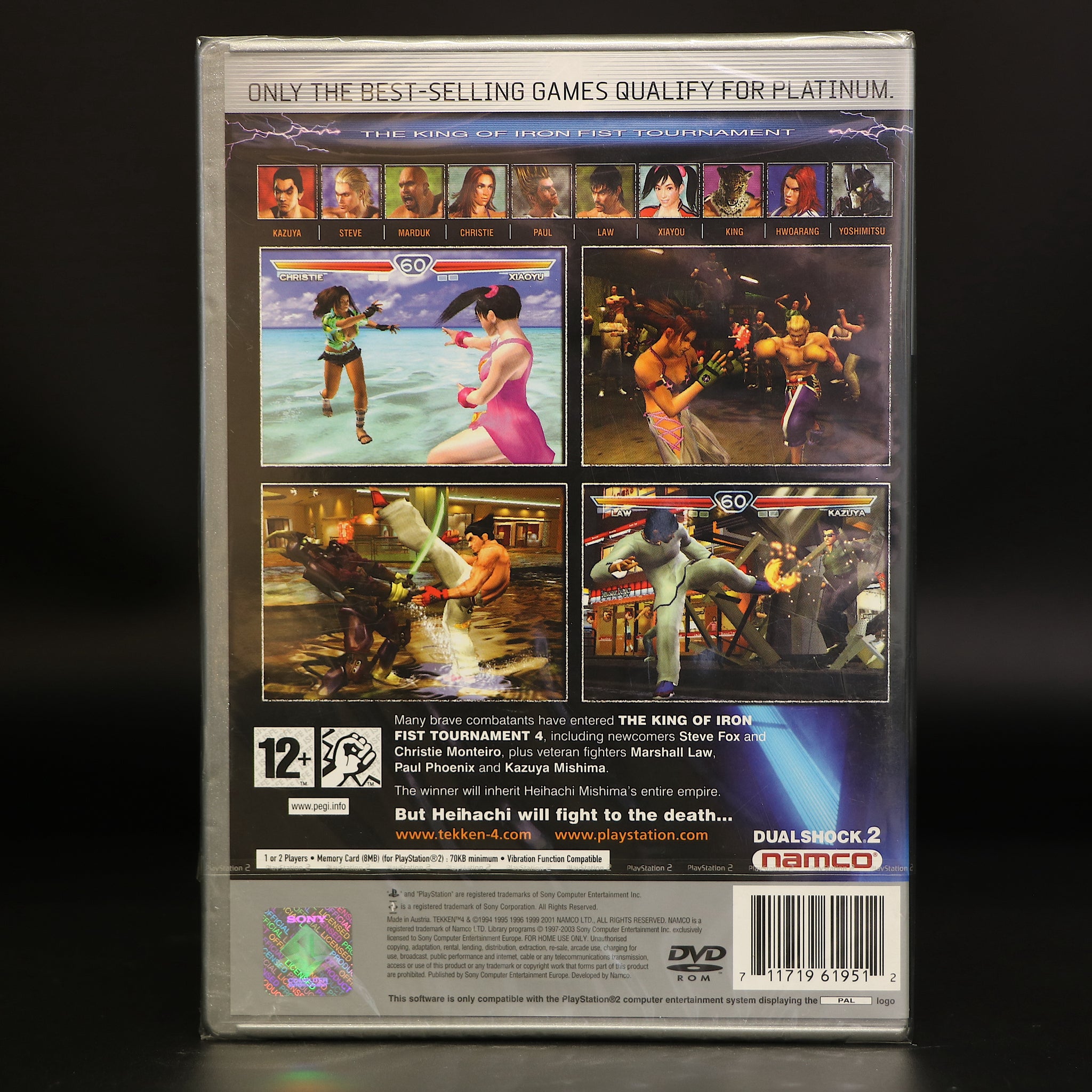 Tekken 4 | Platinum | Sony Playstation 2 PS2 PSTwo Game | New & Sealed