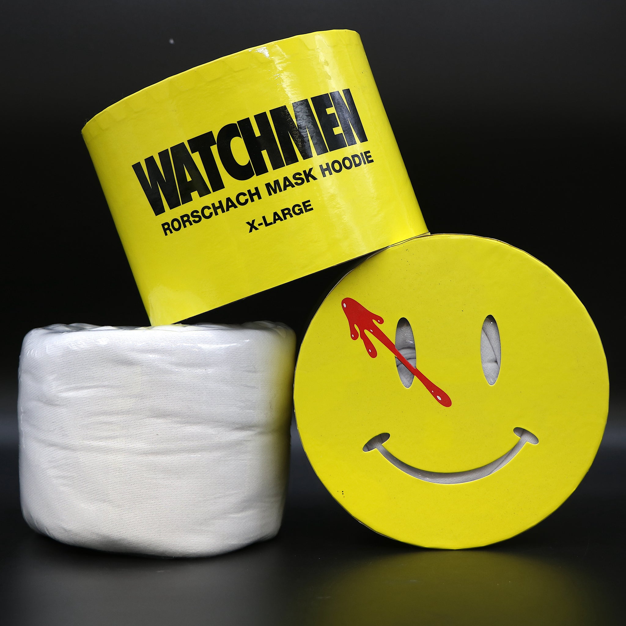 Watchmen Rorschach | Rare Promo White Mask Hoodie | DVD Bluray Xbox 360/PS3 Game