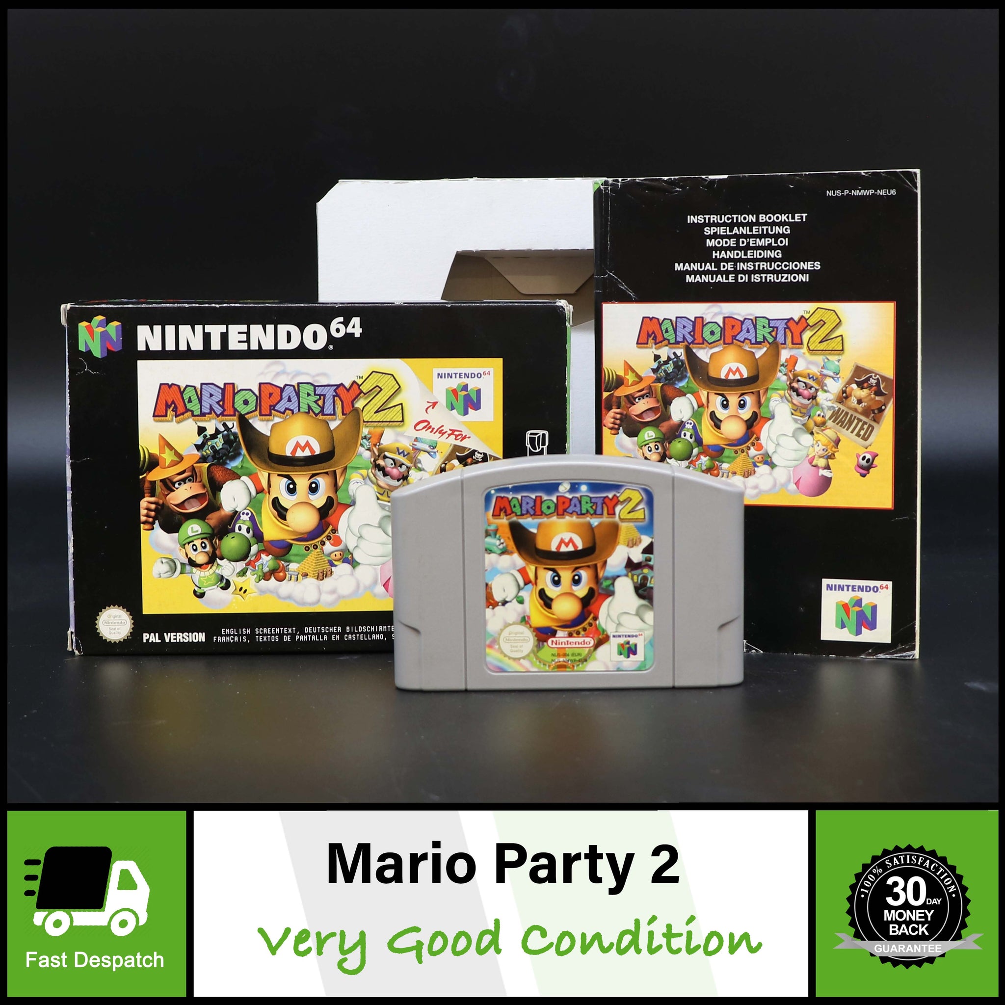 Mario Party 2 | Nintendo 64 N64 Game | Boxed CIB | Very Good Condition