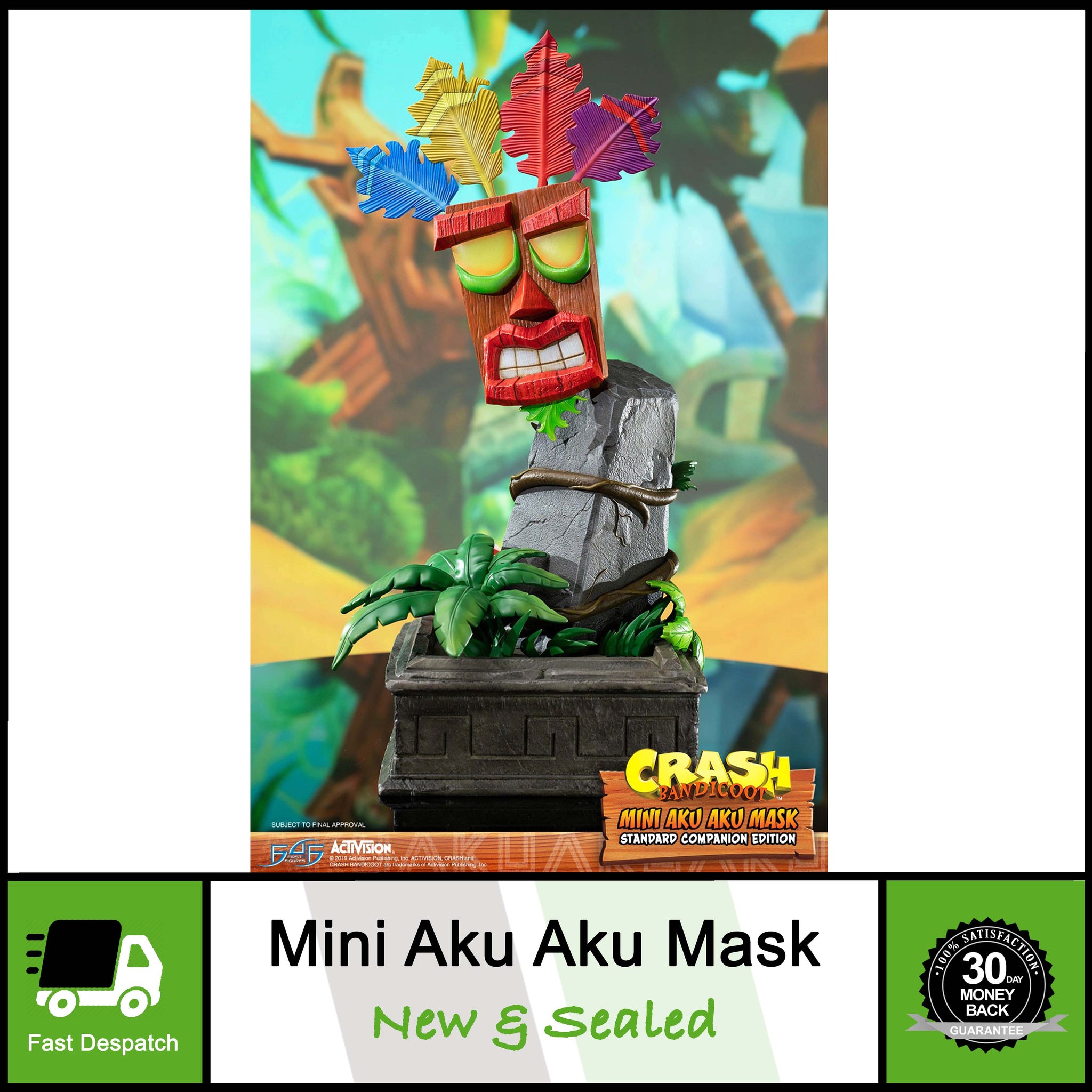 Crash Bandicoot Mini Aku Aku Mask | First4Figures | Resin Statue Figure