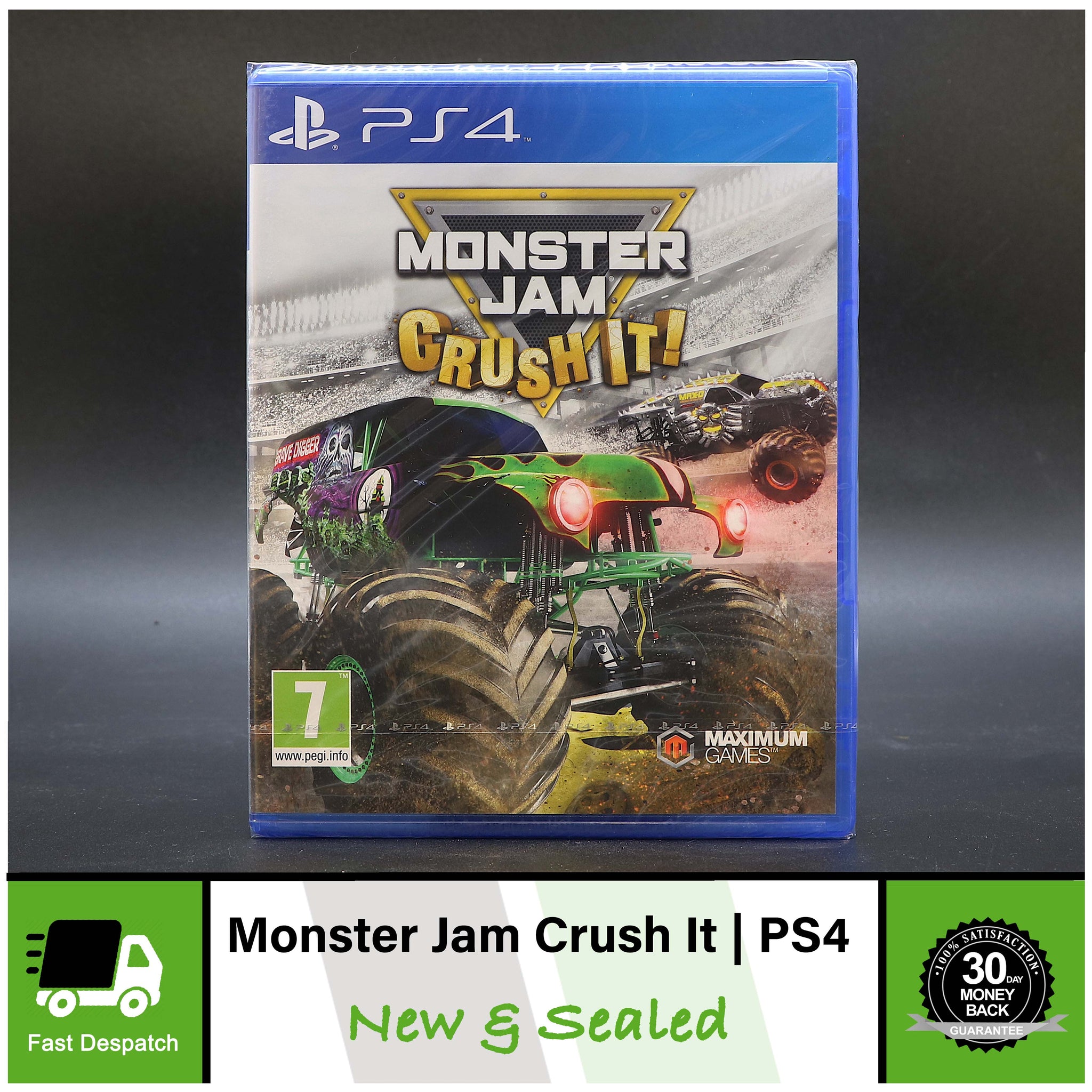 Monster Jam - Crush It! | Trucks| Sony PS4 Racing Game | New & Sealed