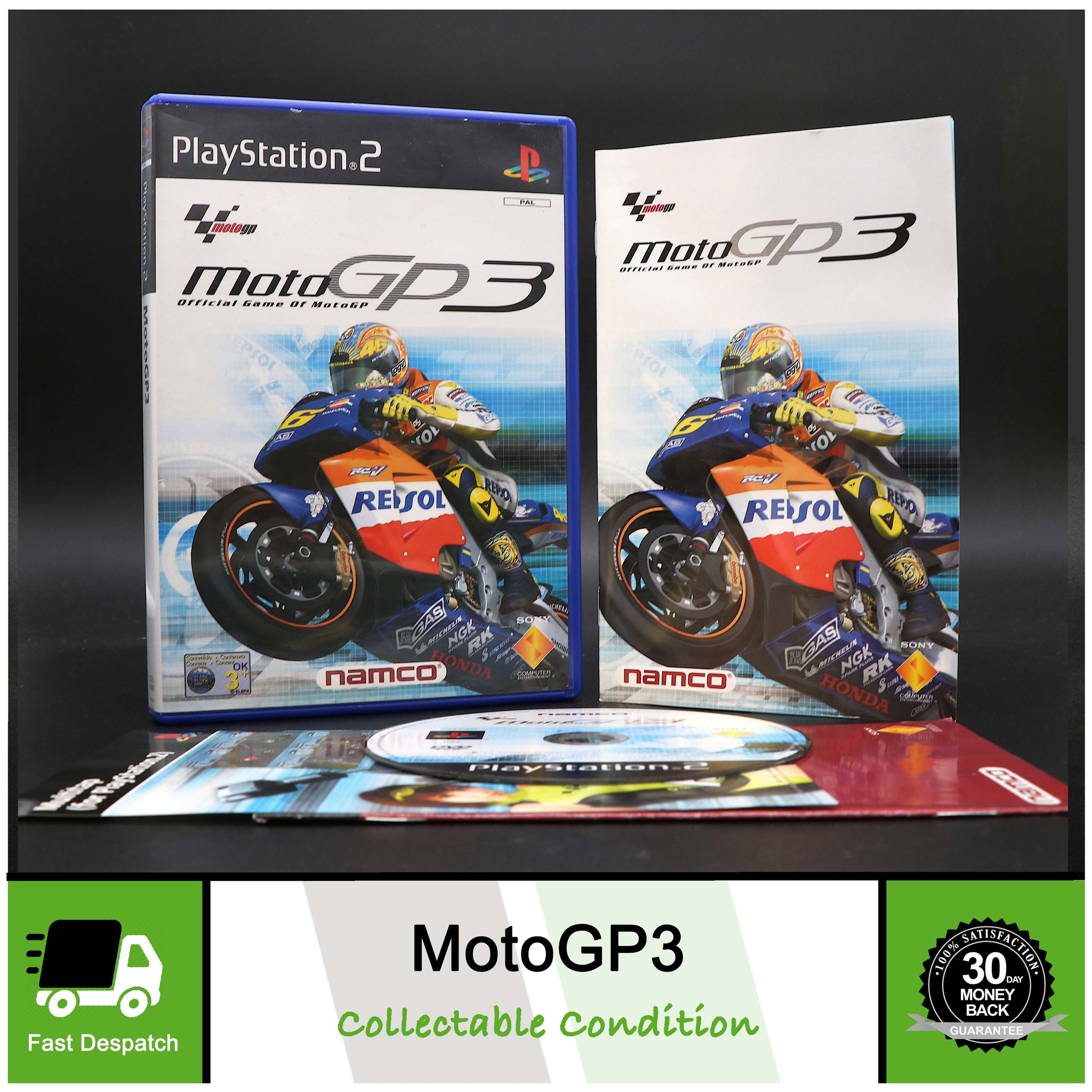 Moto GP 3 (MotoGP3 GP3) | Sony Playstation PS2 Game | Collectable Condition!