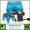 Nintendo 64 N64 Ice Blue Atomic Clear Console Controller | Collectable Condition