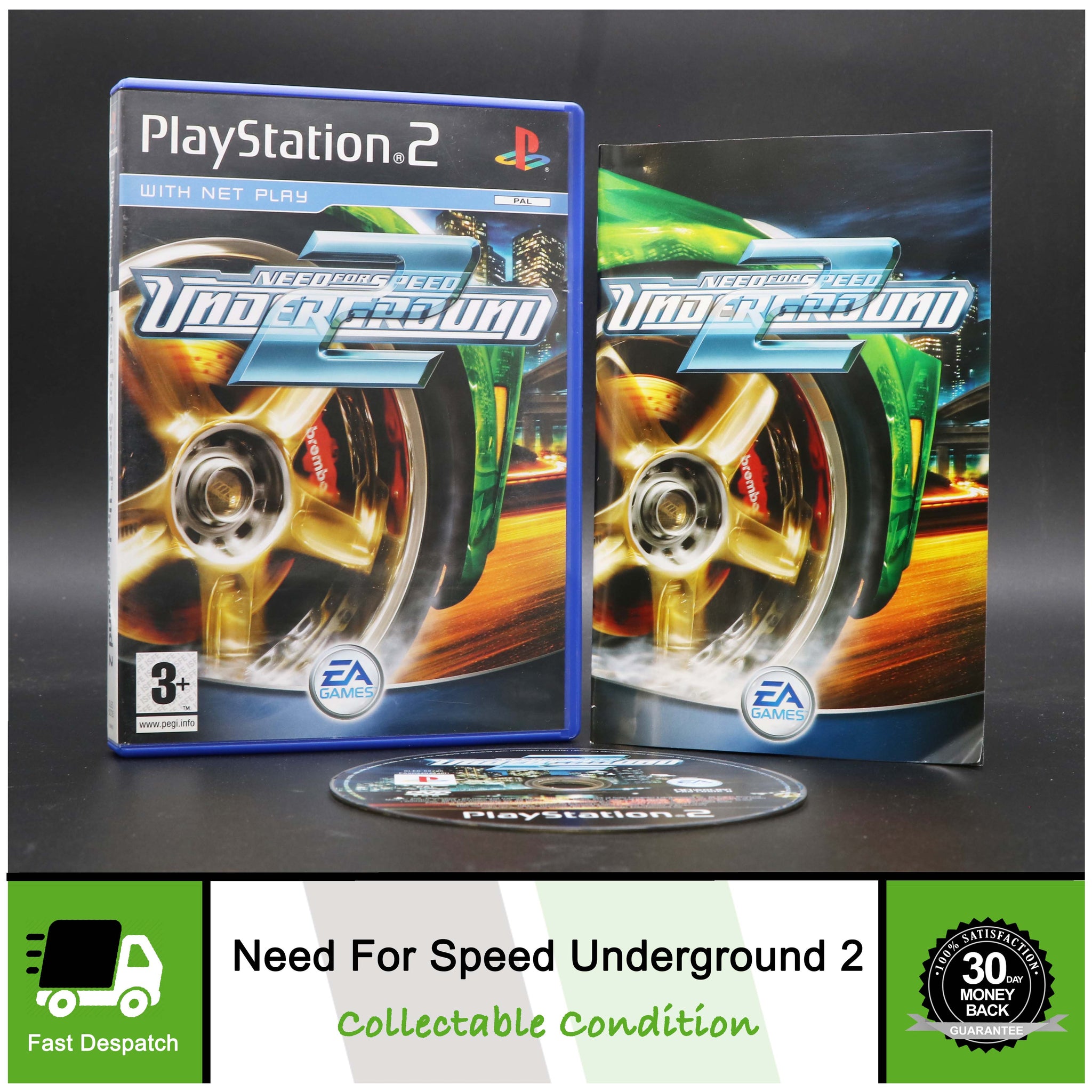 Need For Speed Underground 2 | PSTWO PS2 Game | Collectable Condition!