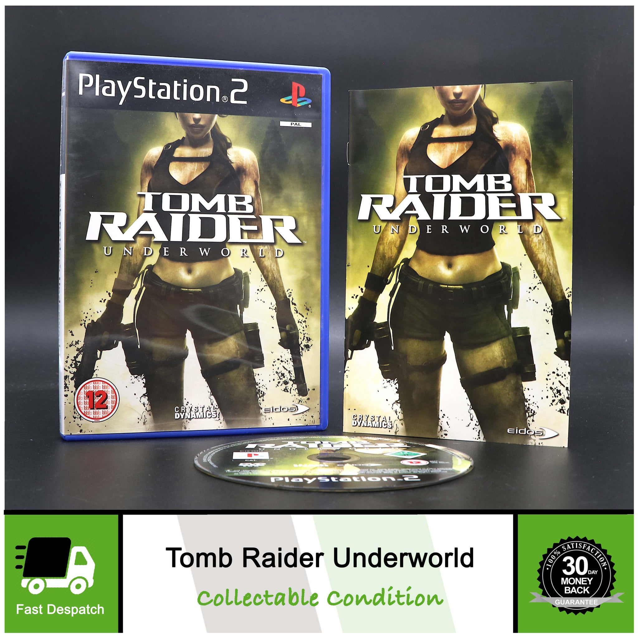 Tomb Raider Underworld | Lara Croft | Sony PS2 Game | Collectable Condition!
