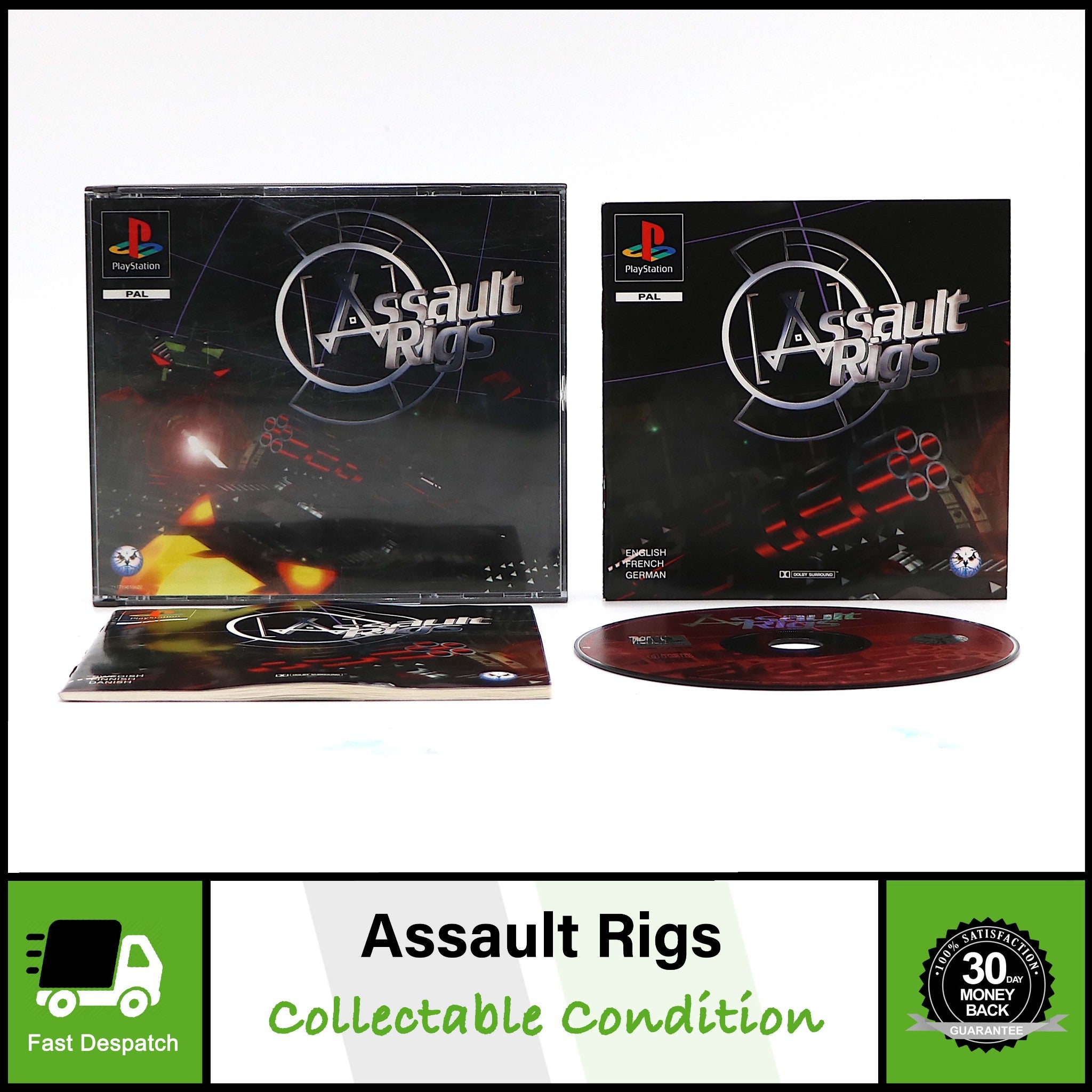 Assault Rigs | Big Box | Sony Playstation PS1 Game | Collectable Condition