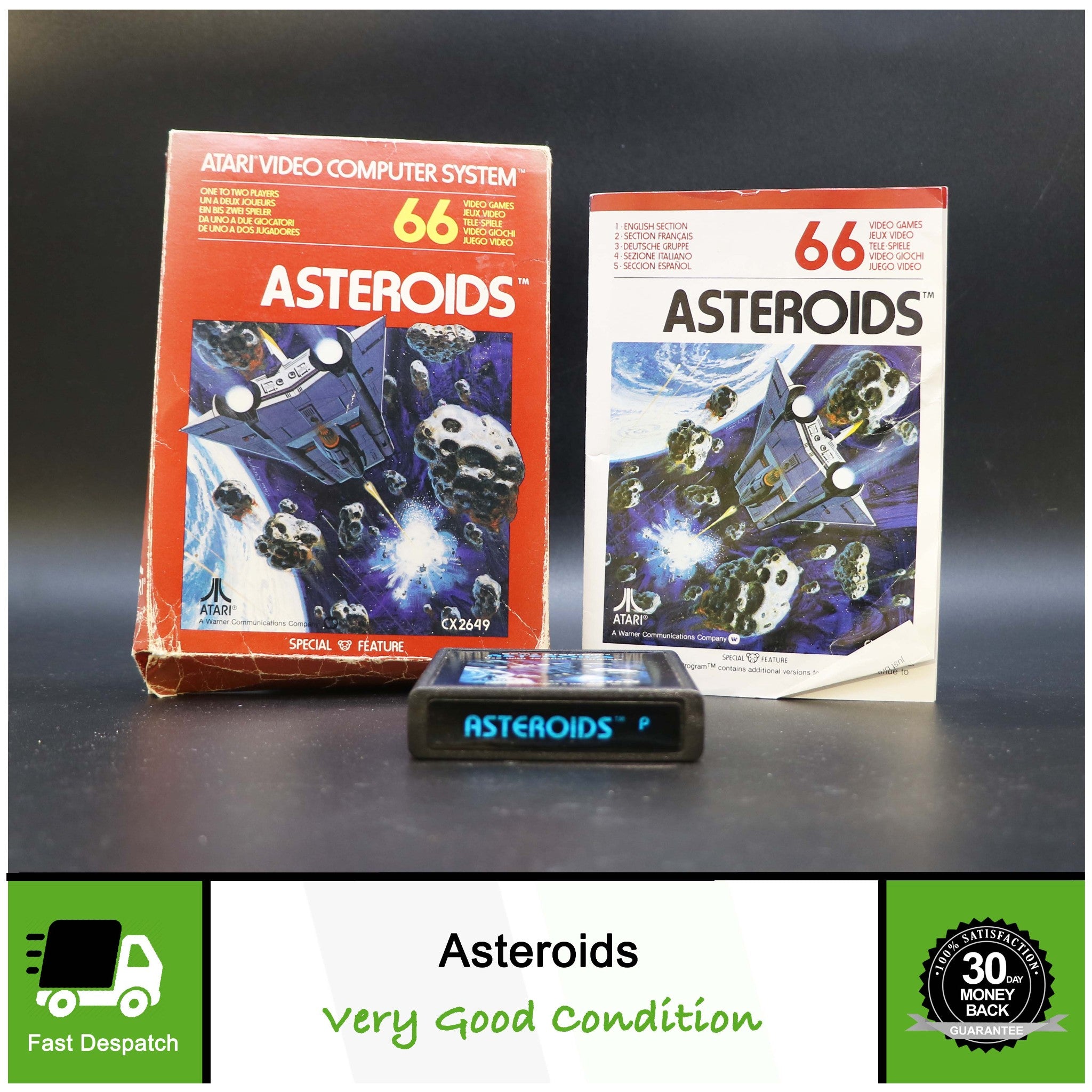 Asteroids CX-2649 | Atari 2600 Game | Boxed & Complete