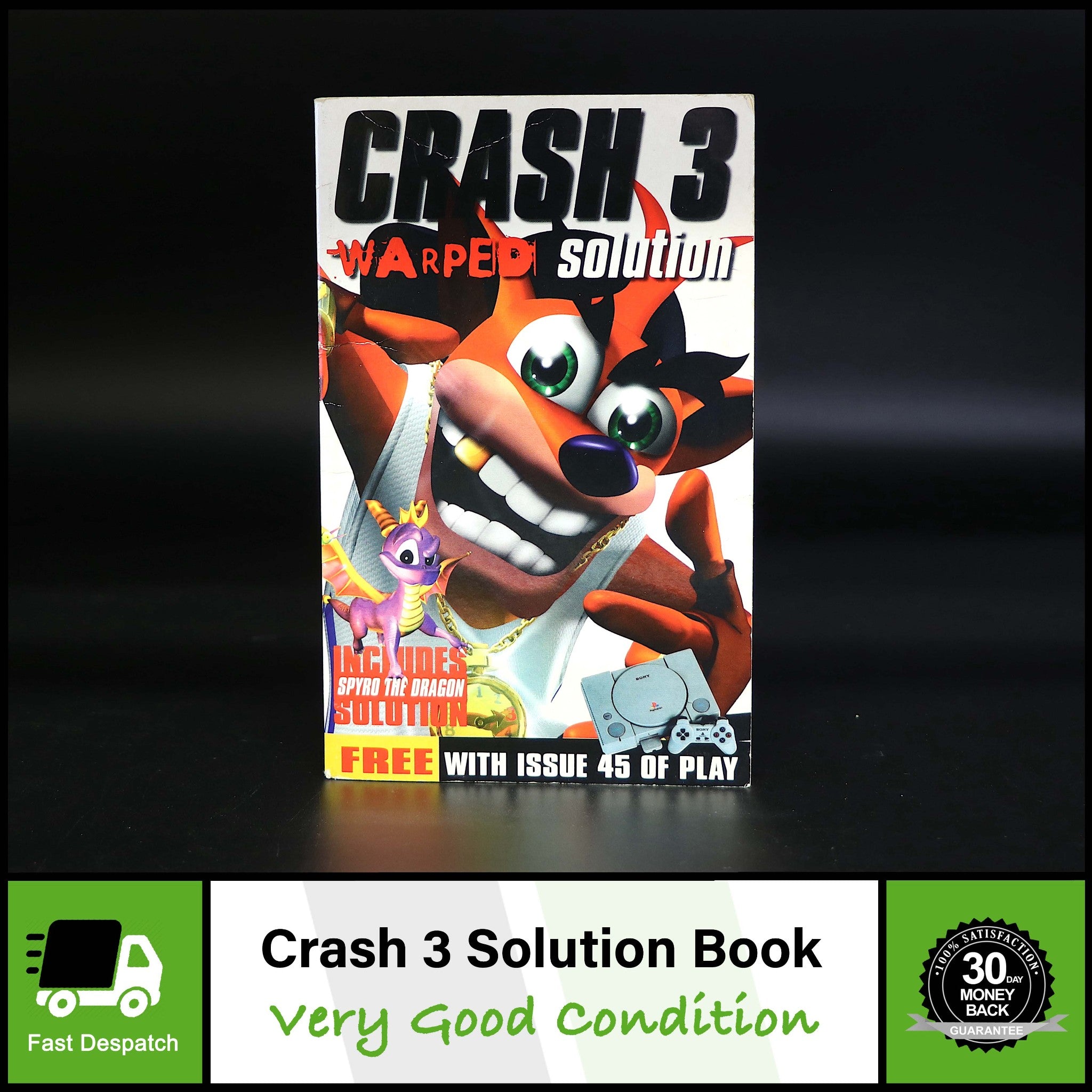 Crash Bandicoot 3 Warped Play Magazine Solution Book Mini Guide For PS1 Game