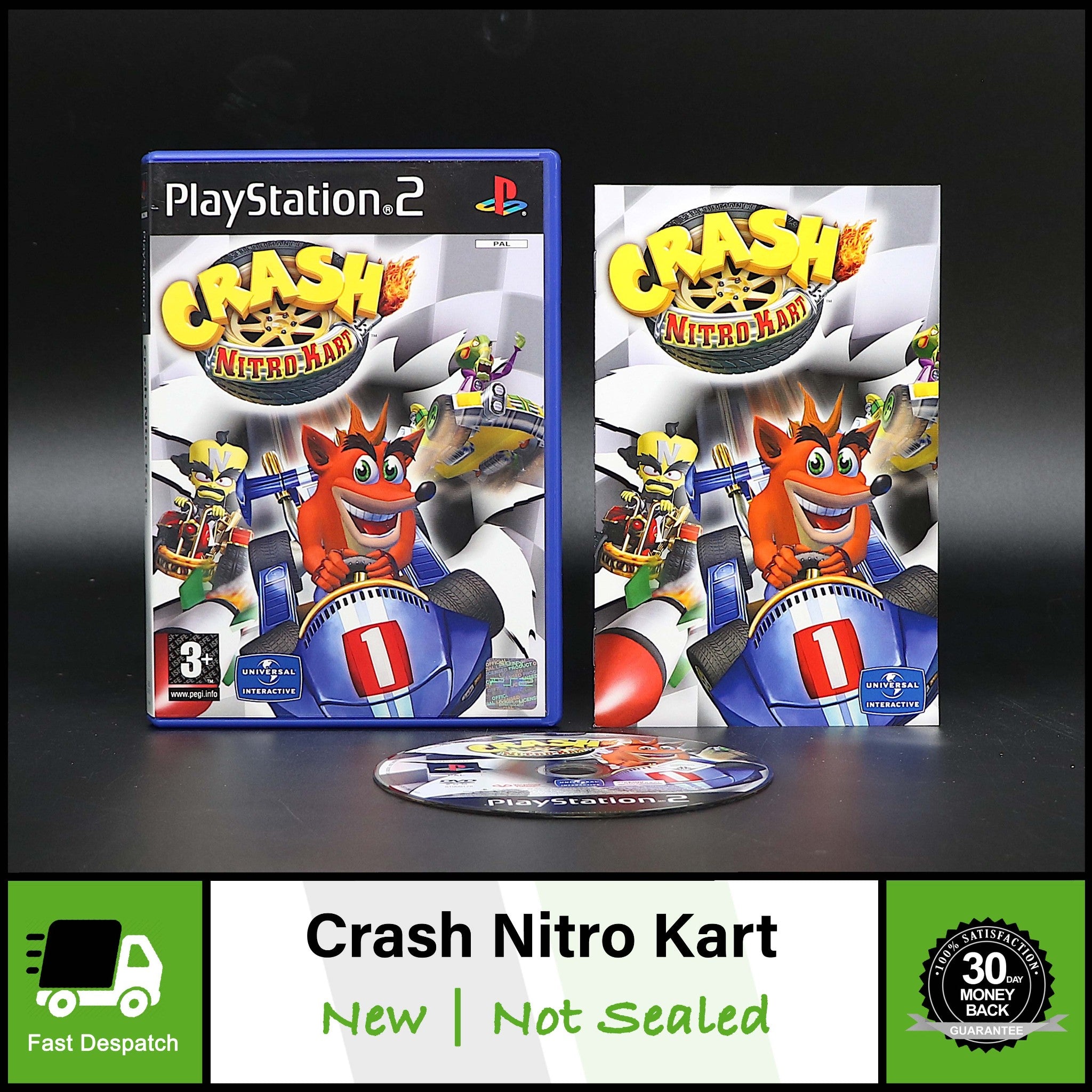 Crash Nitro Kart (Bandicoot) | Sony Playstation PS2 Game | Brand New Not Sealed