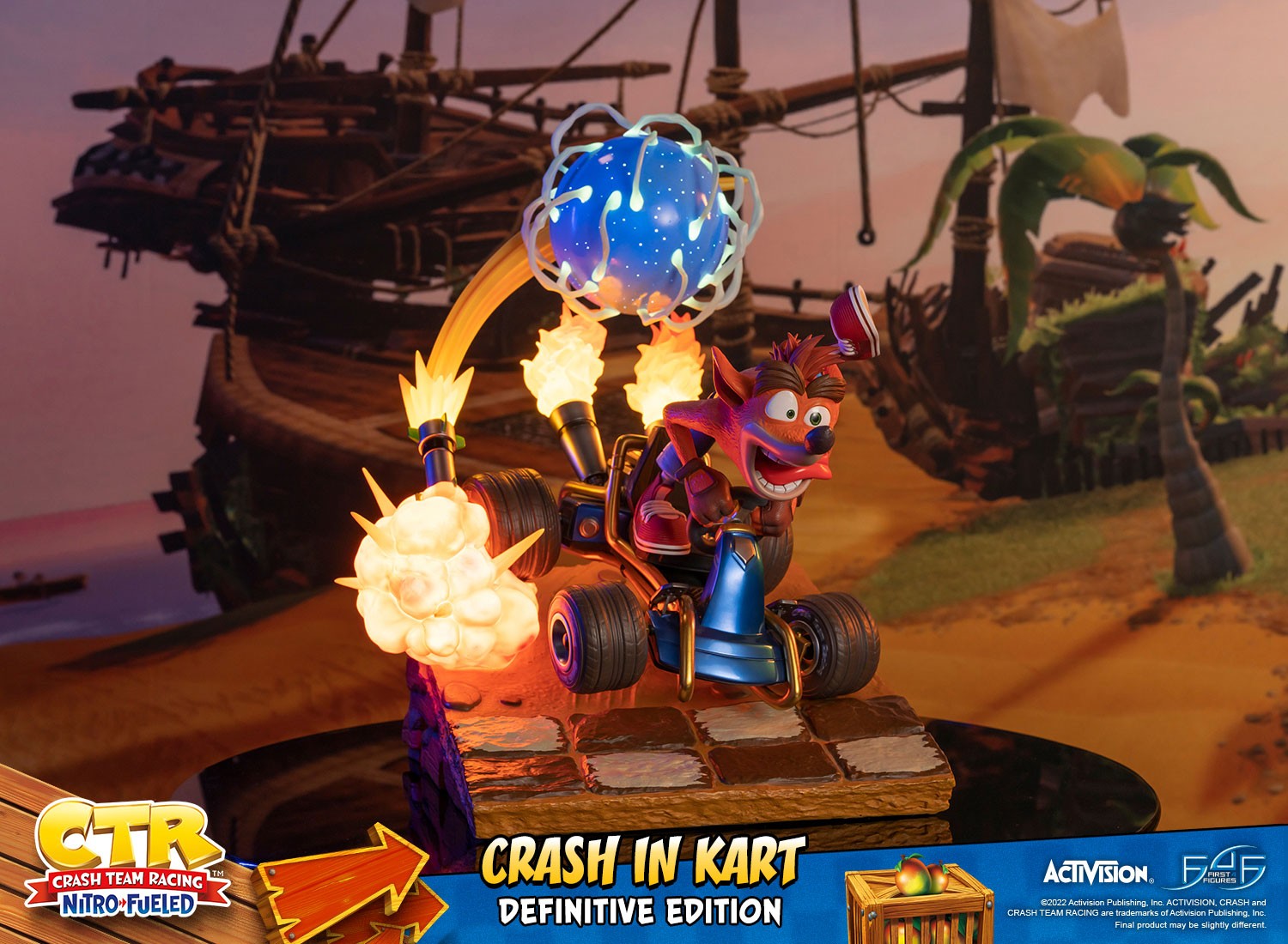 CTR Nitro-Fueled Crash In Kart Definitive Edition | First4Figures | Resin Figure