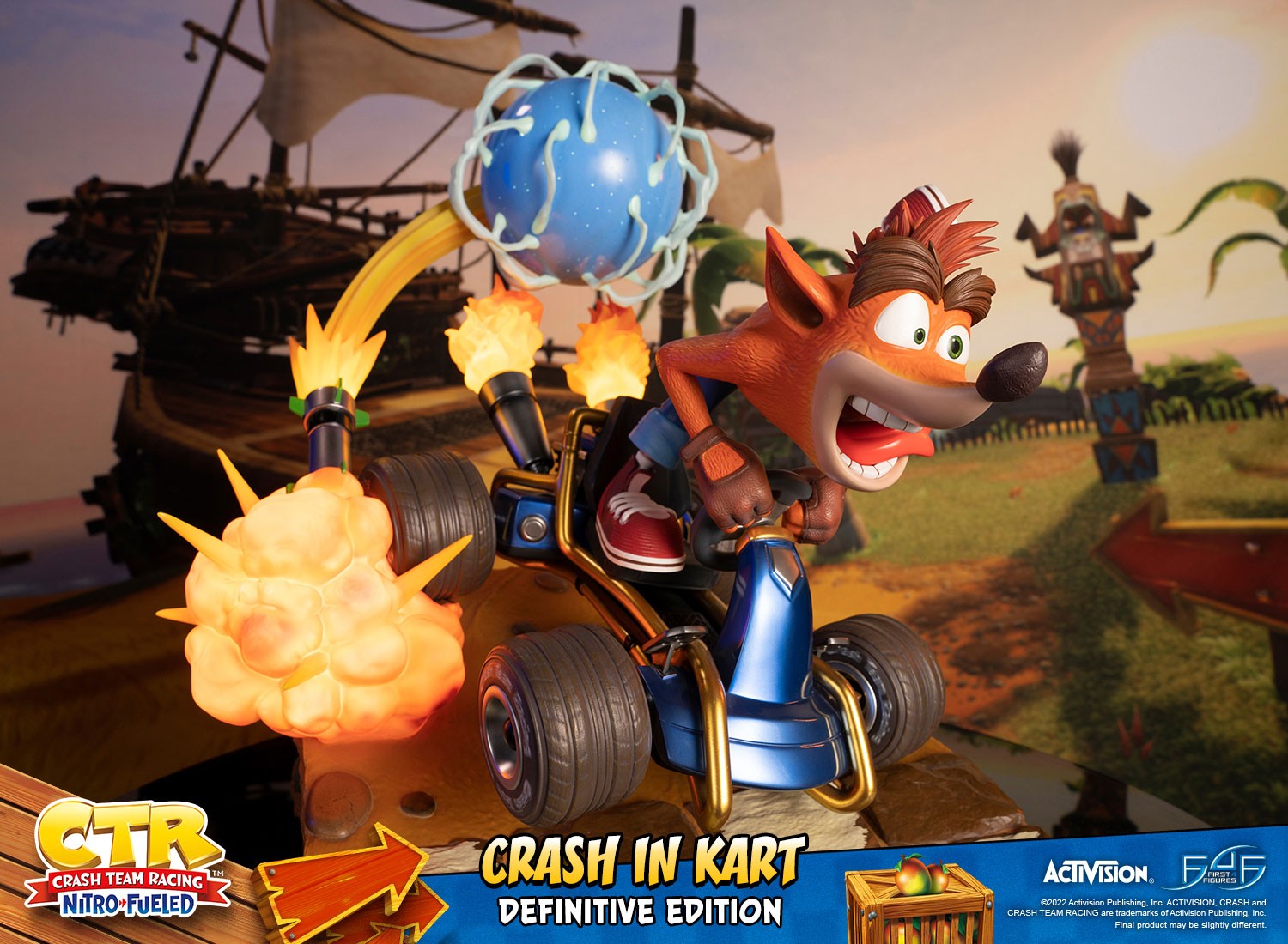 CTR Nitro-Fueled Crash In Kart Definitive Edition | First4Figures | Resin Figure