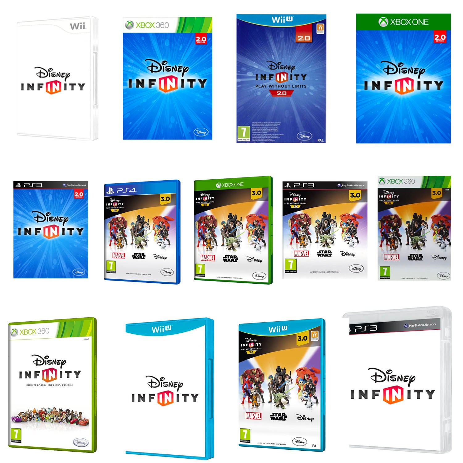 Disney Infinity Software Game 1.0 2.0 3.0 PS3 PS4 Xbox One 360 Make Your Choice