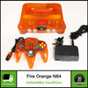 Nintendo 64 N64 Fire Orange Clear Console Controller | Collectable Condition