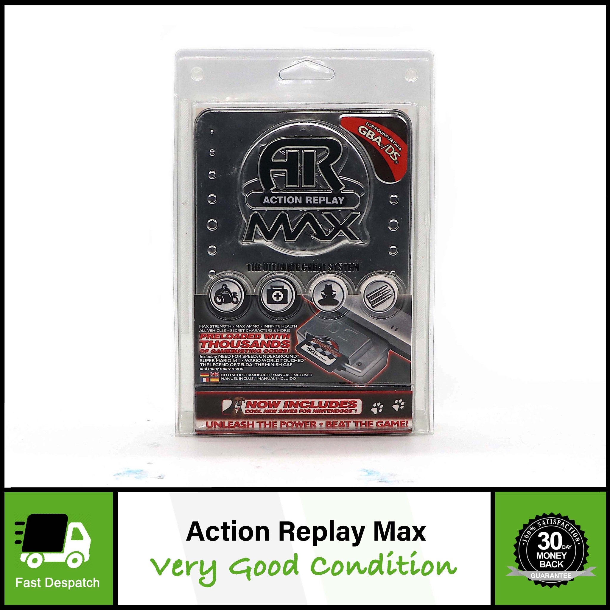 Action Replay Max Duo for Nintendo Game Boy Advance GBA | DS Lite | Rare