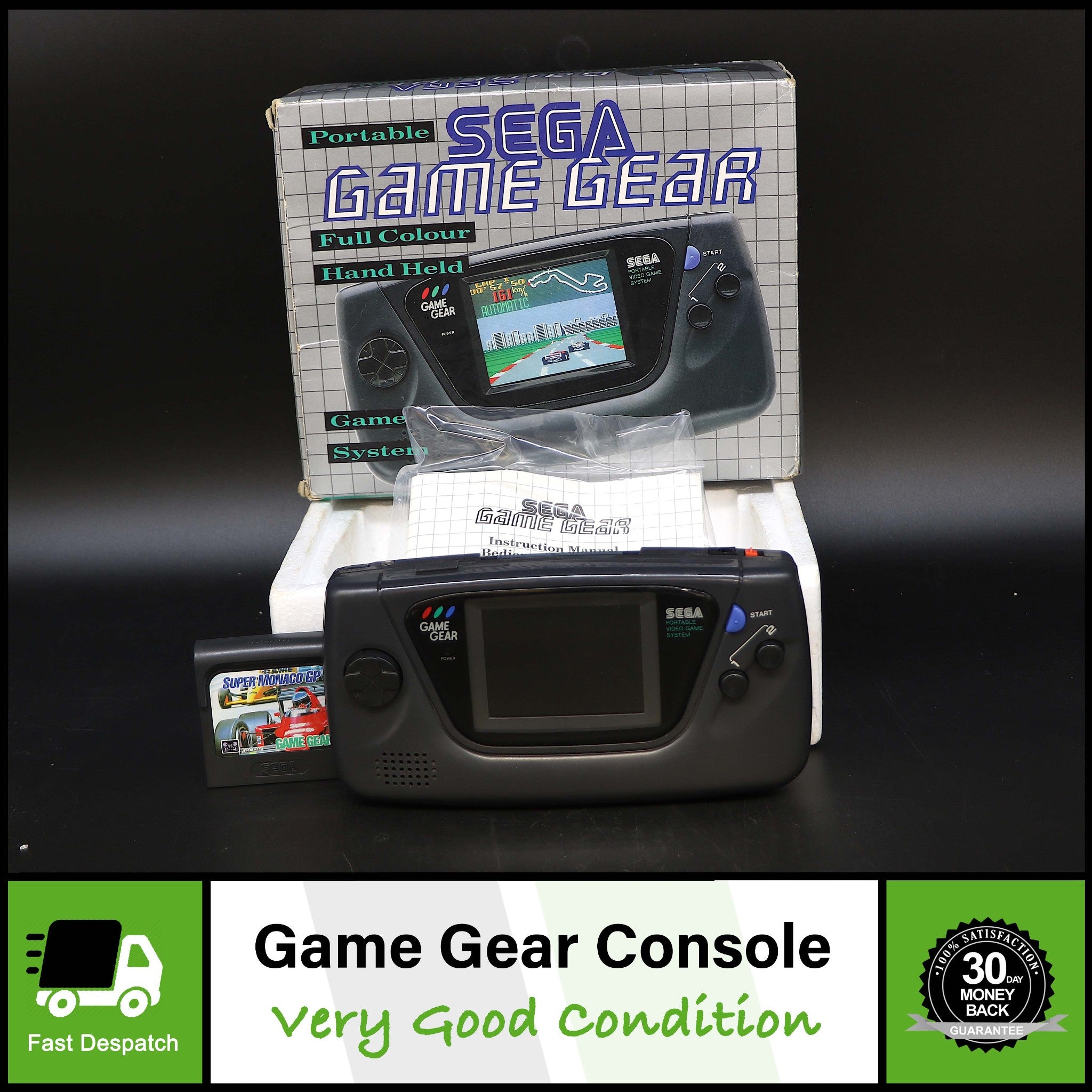 Sega Game Gear Console System Portable Colour Handheld Full Working Order Boxed