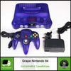 Grape Purple Nintendo 64 N64 Console Controller & Cables | Collectable Condition