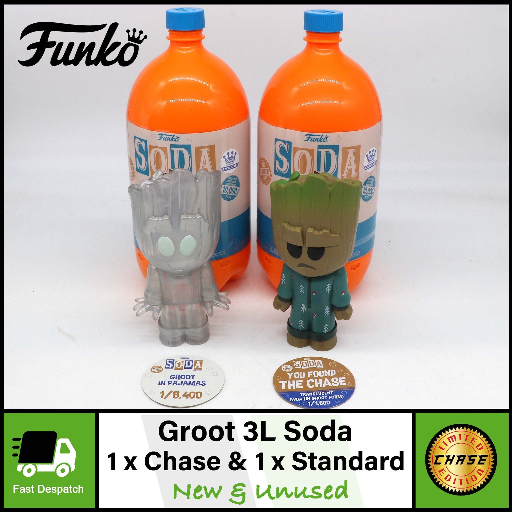 Funko Soda 3 Liter (3L) Groot Vinyl Figures | 1 X Chase & 1 X Standard
