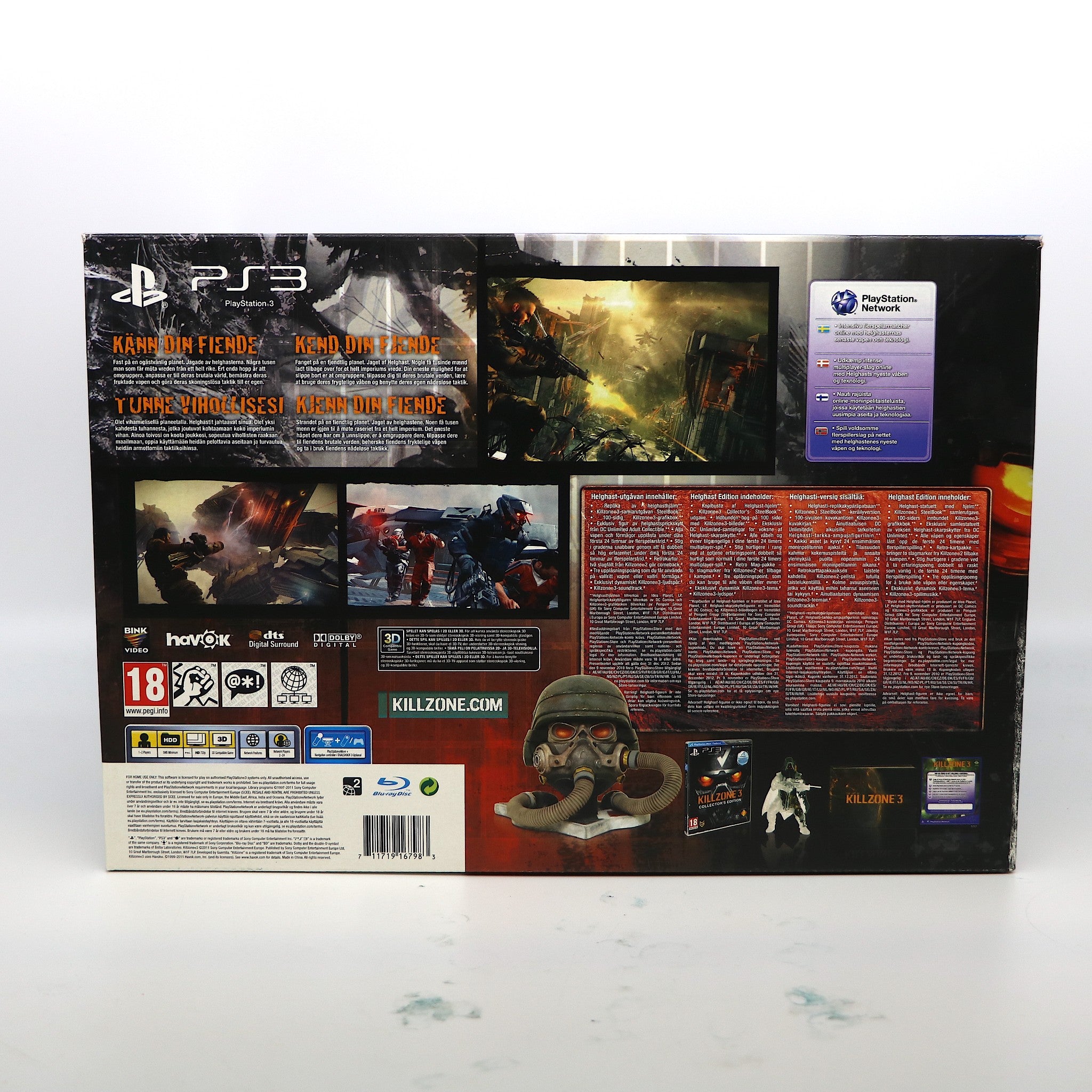 Killzone 3 | Helghast Edition | Sony PS3 Game | New & Sealed | GERMAN VERSION