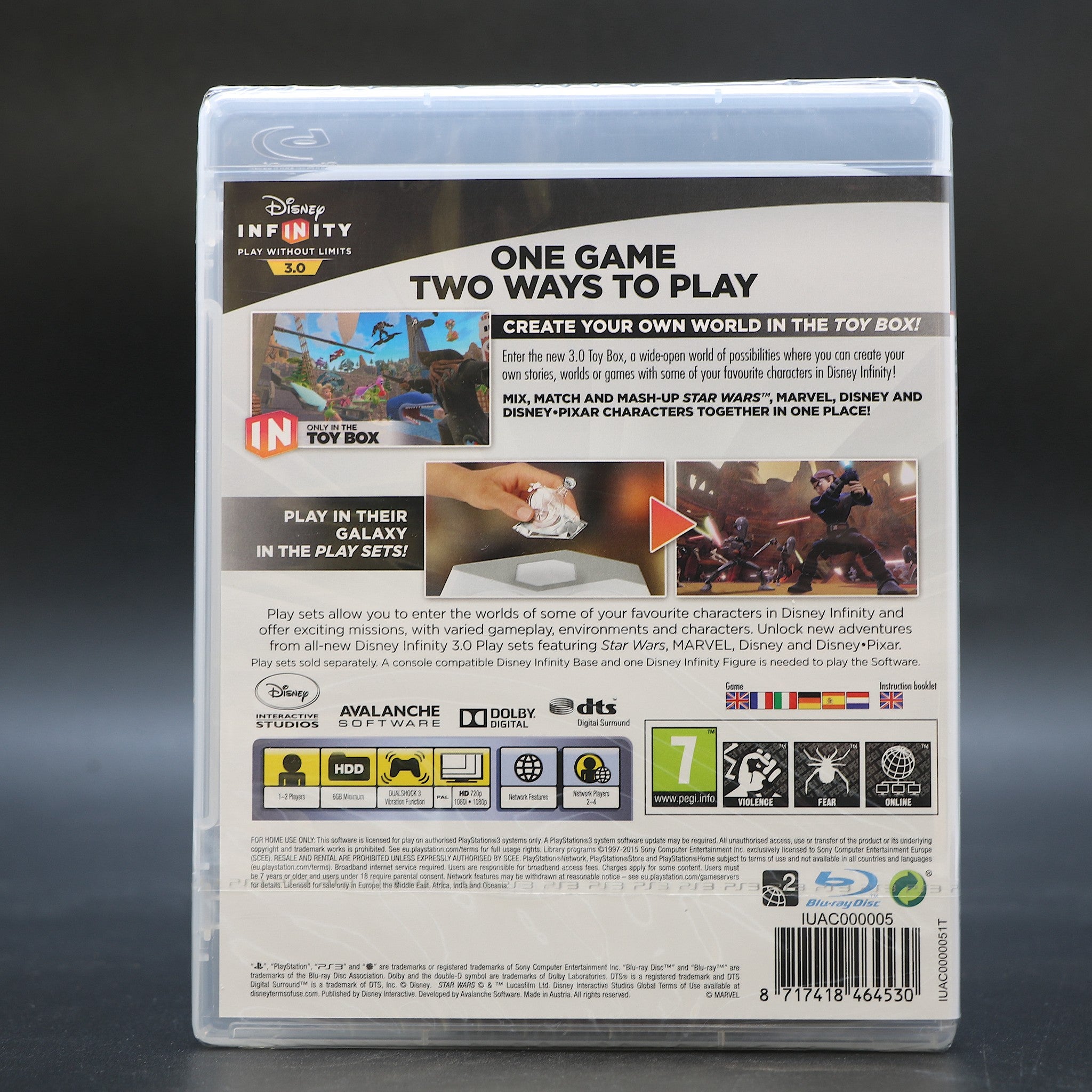 Disney Infinity 3.0 Software | Playstation PS3 Game Disc | New & Sealed