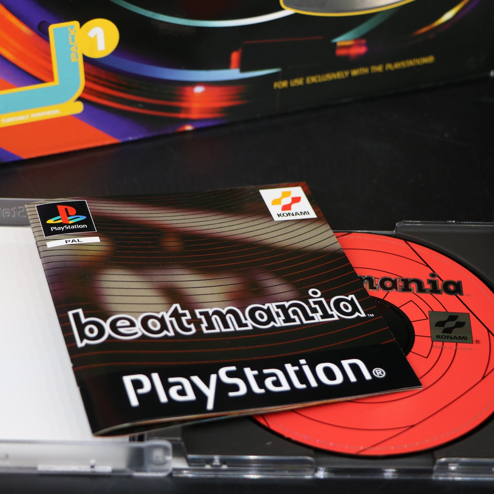 Beat Mania (Beatmania) Game & Turntable | Sony Playstation PS1 Game Bundle