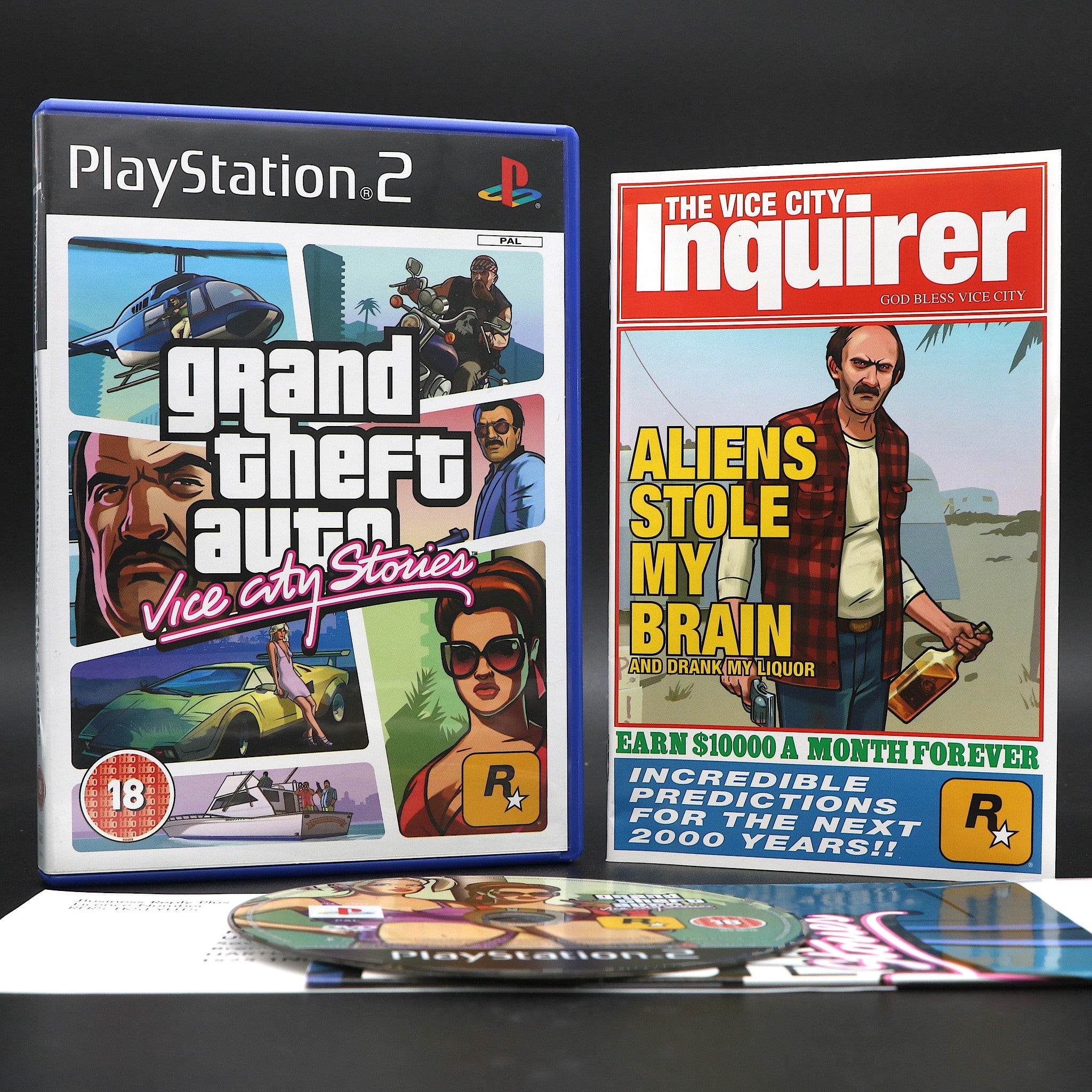 Grand Theft Auto GTA Vice City Stories | Sony PS2 Game With Map | Collectable!