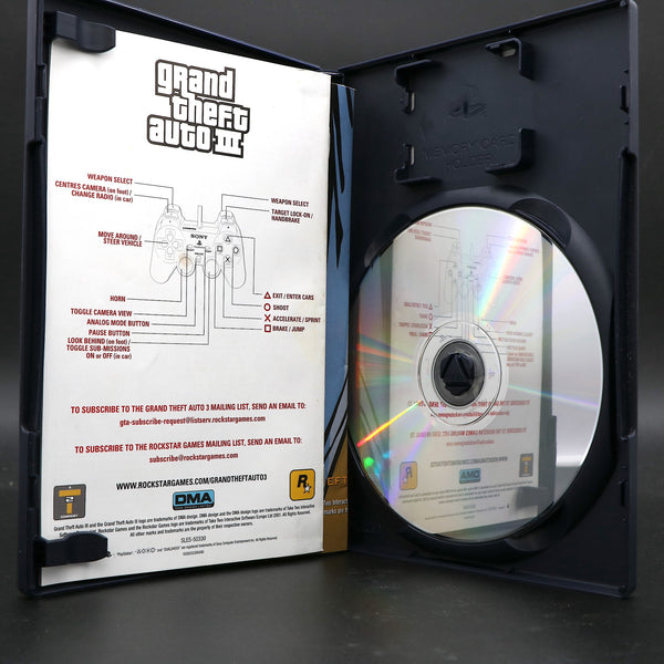 Grand Theft Auto III (GTA 3) Sony Playstation PS2 Game With