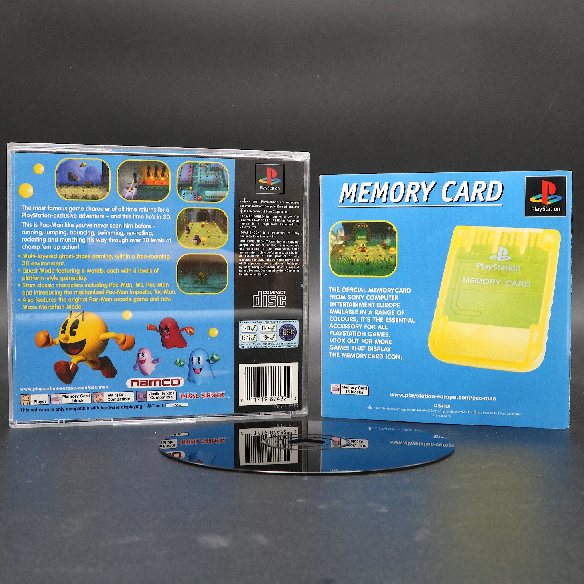 Pacman World (Pac-Man) | Sony Playstation PS1 Game | Collectable Condition!