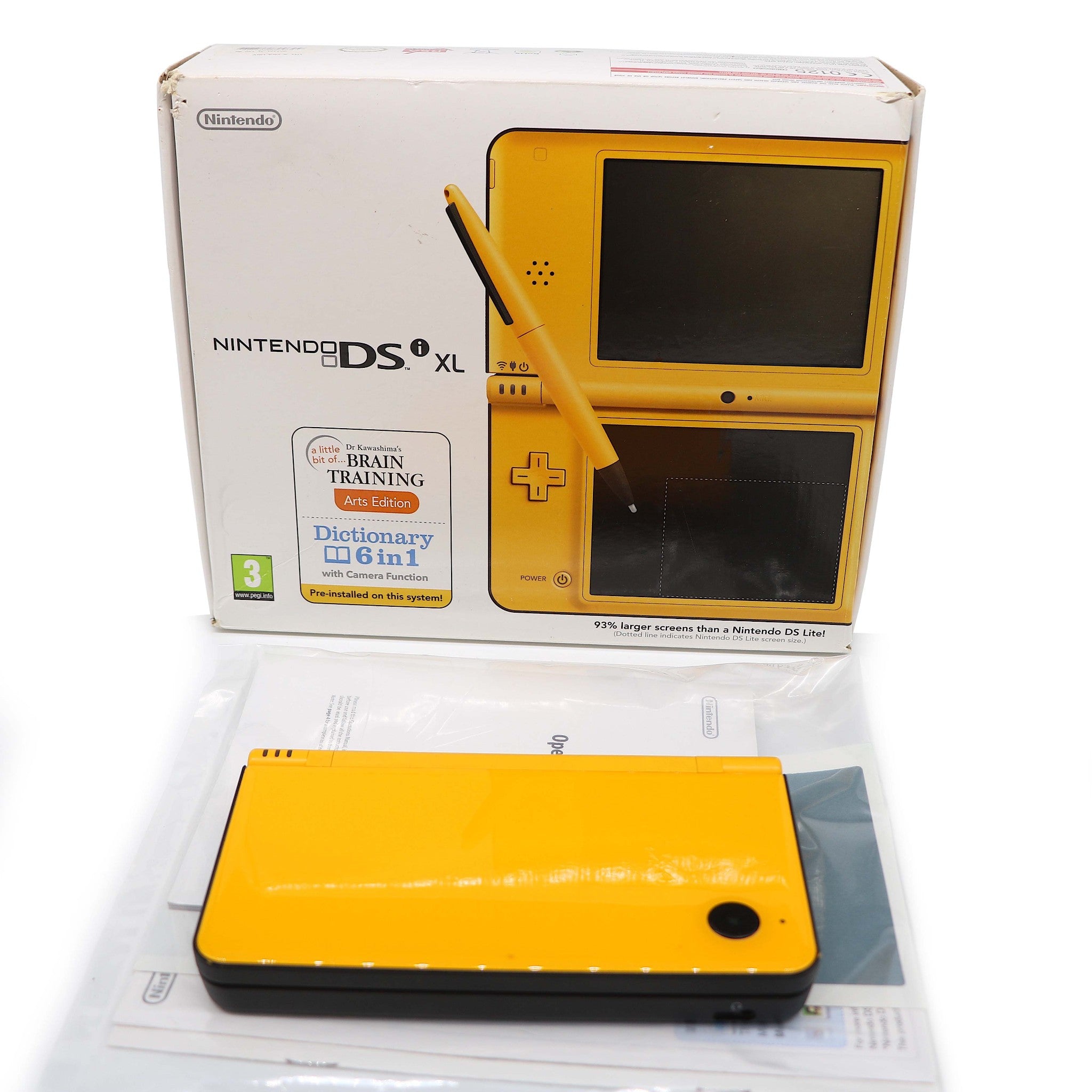 Yellow Nintendo DSi XL Games Handheld Console | Lovely Condition & Boxed