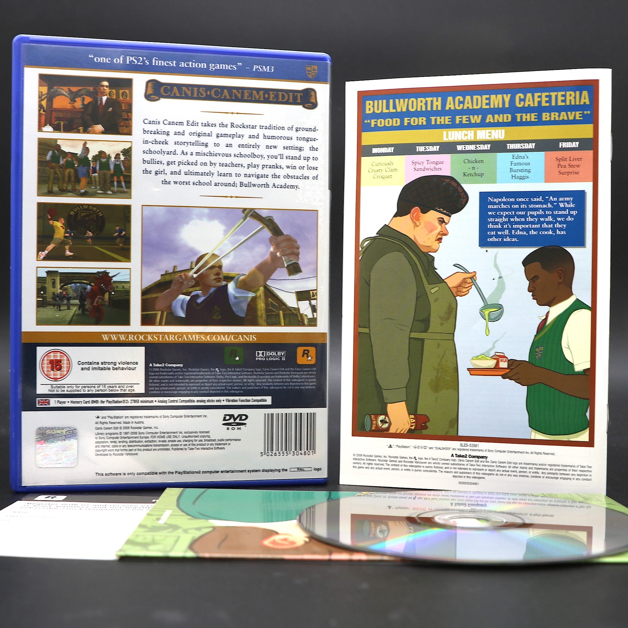 Canis Canem Edit Bullworth Academy Bully | PS2 Game Map | Collectable Condition