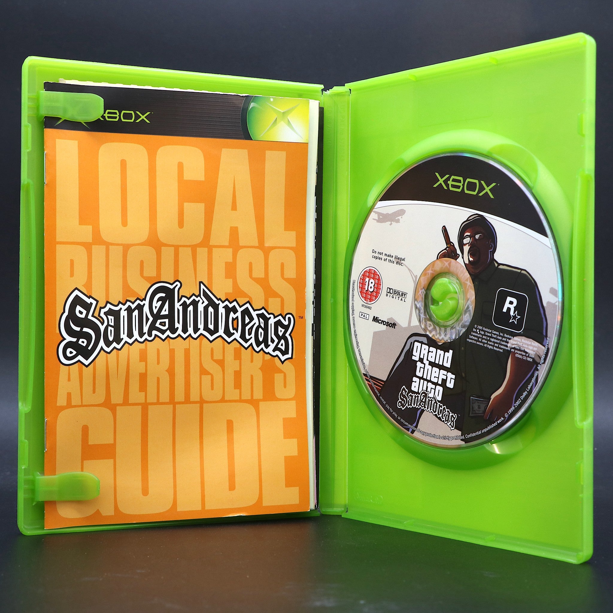 Grand Theft Auto San Andreas | Xbox Game With Map | VGC