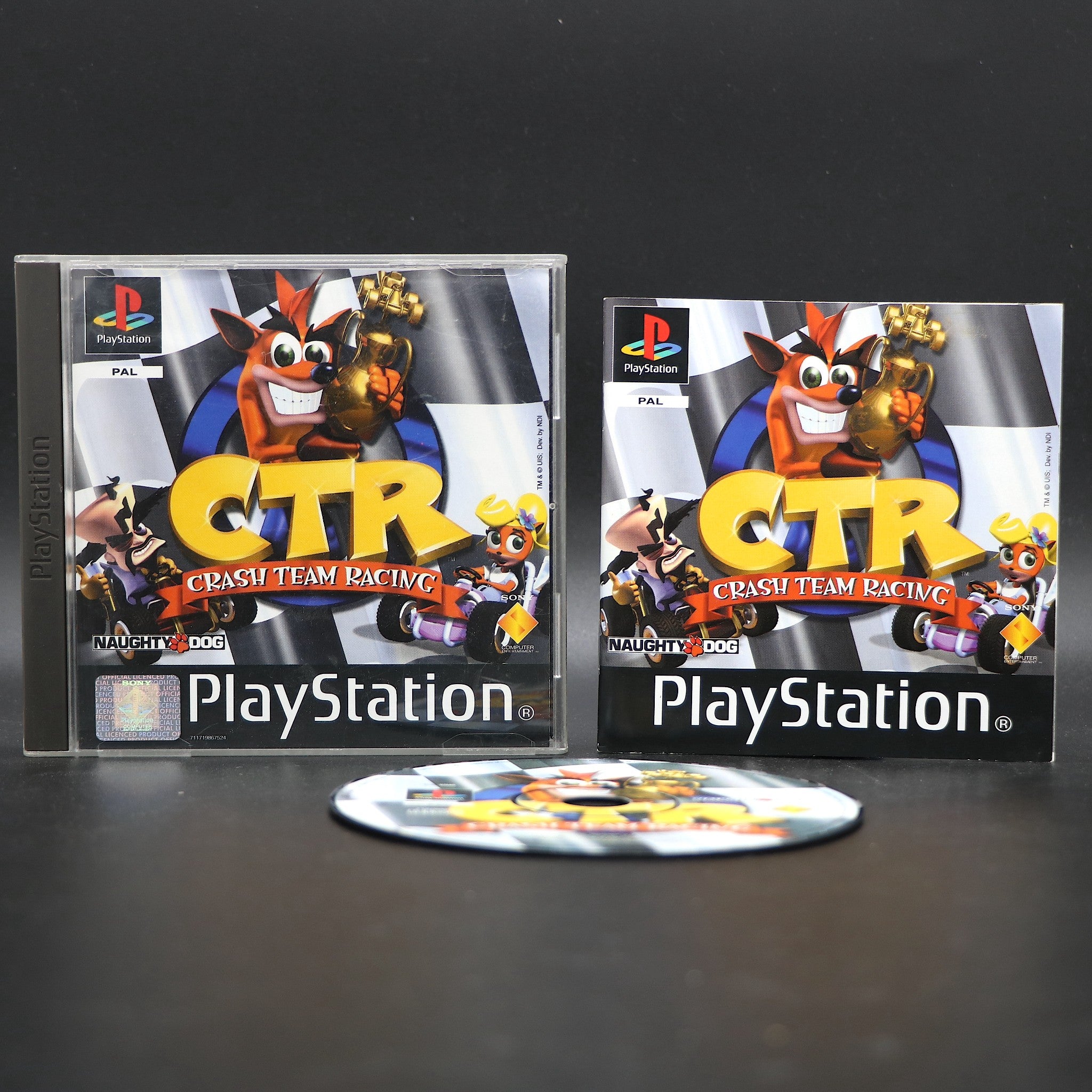 Crash Bandicoot - Crash Team Racing CTR (French Version) PS1 Game - Collectable!