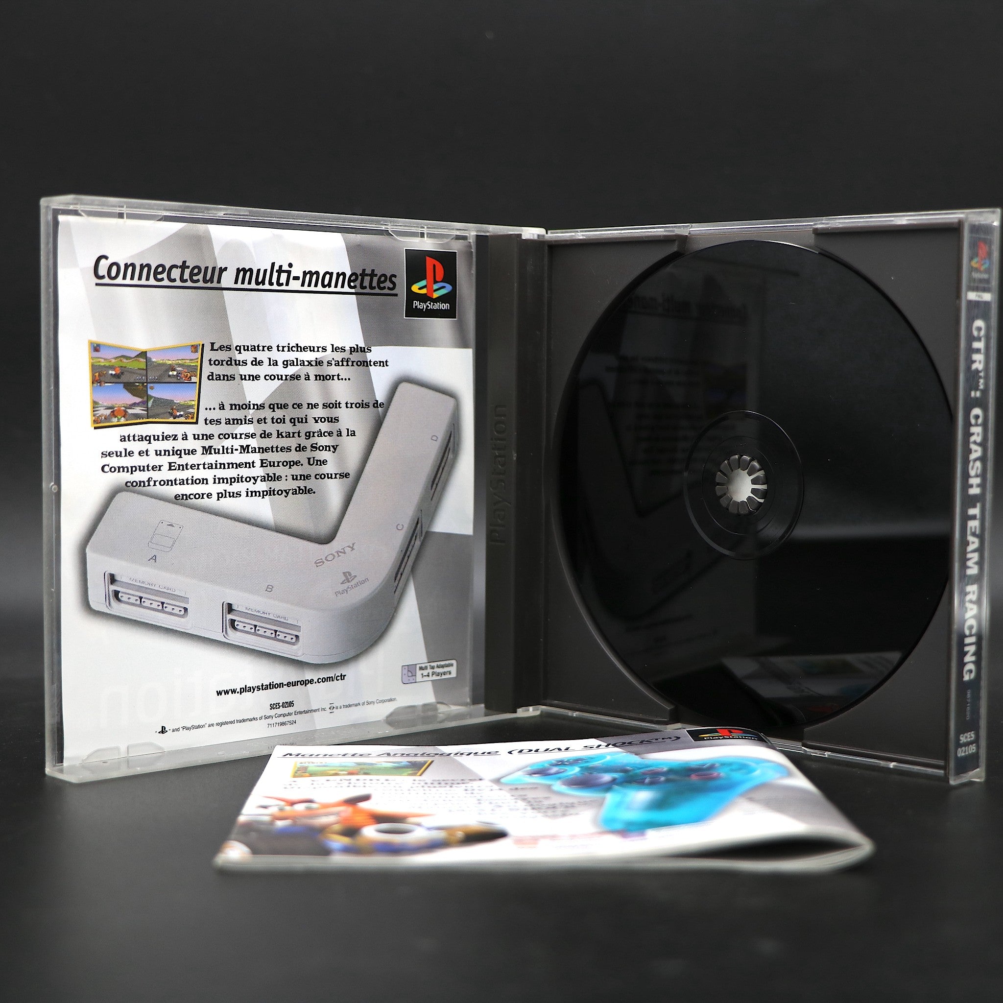 Crash Bandicoot - Crash Team Racing CTR (French Version) PS1 Game - Collectable!