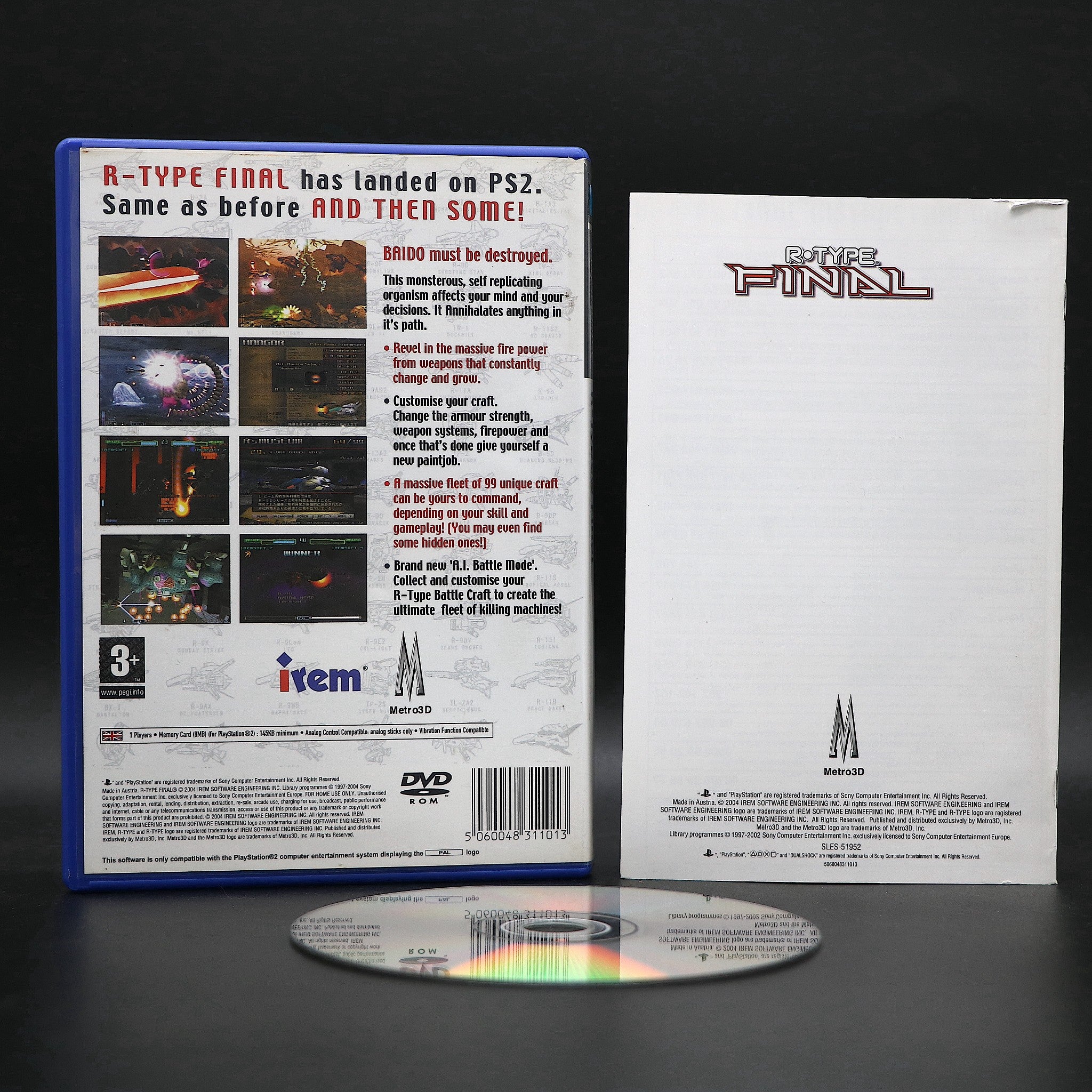 R-Type Final | Sony Playstation PSTWO PS2 Game | Very Good Condition!