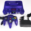 Grape Purple Nintendo 64 N64 Console Controller & Cables | Collectable Condition