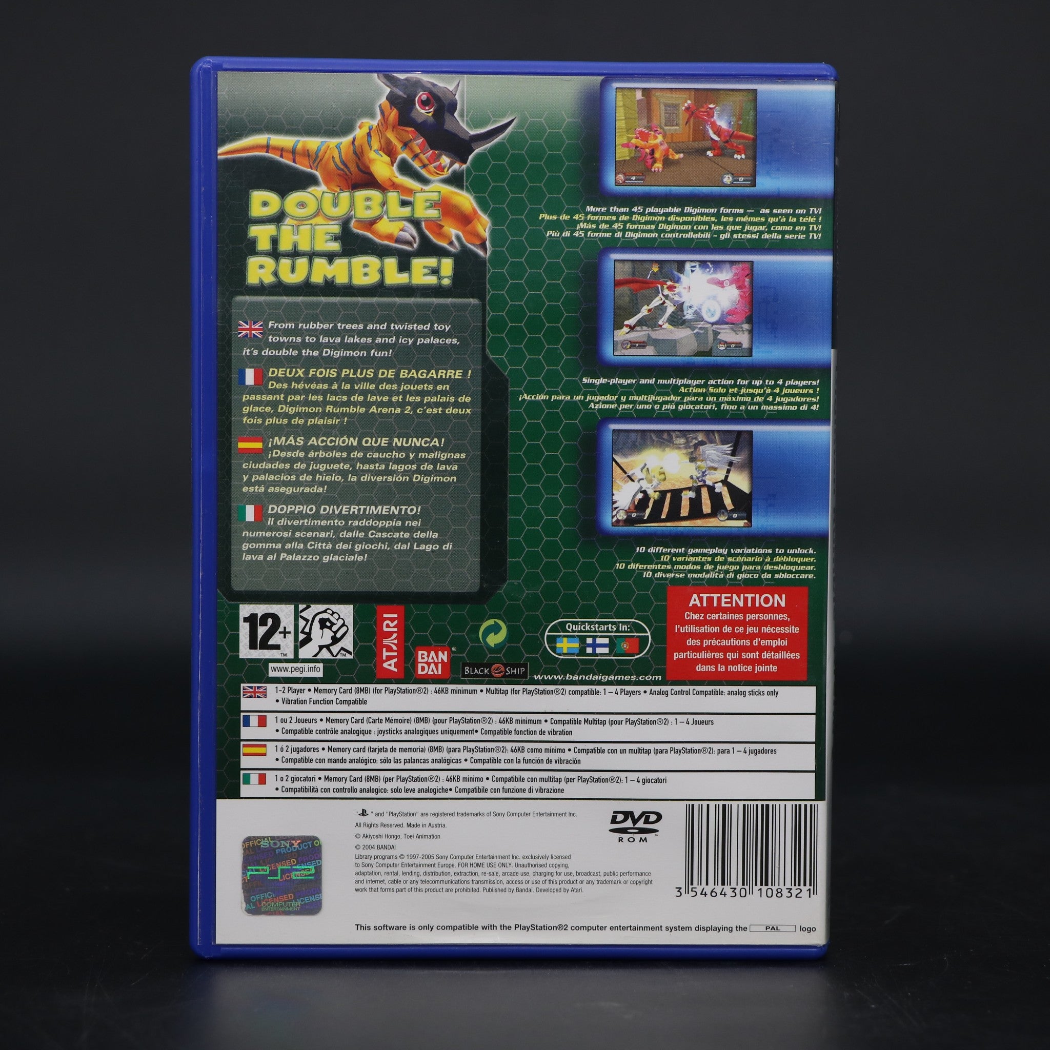 Digimon Rumble Arena 2 | Sony PS2 Game | Very Good Condition