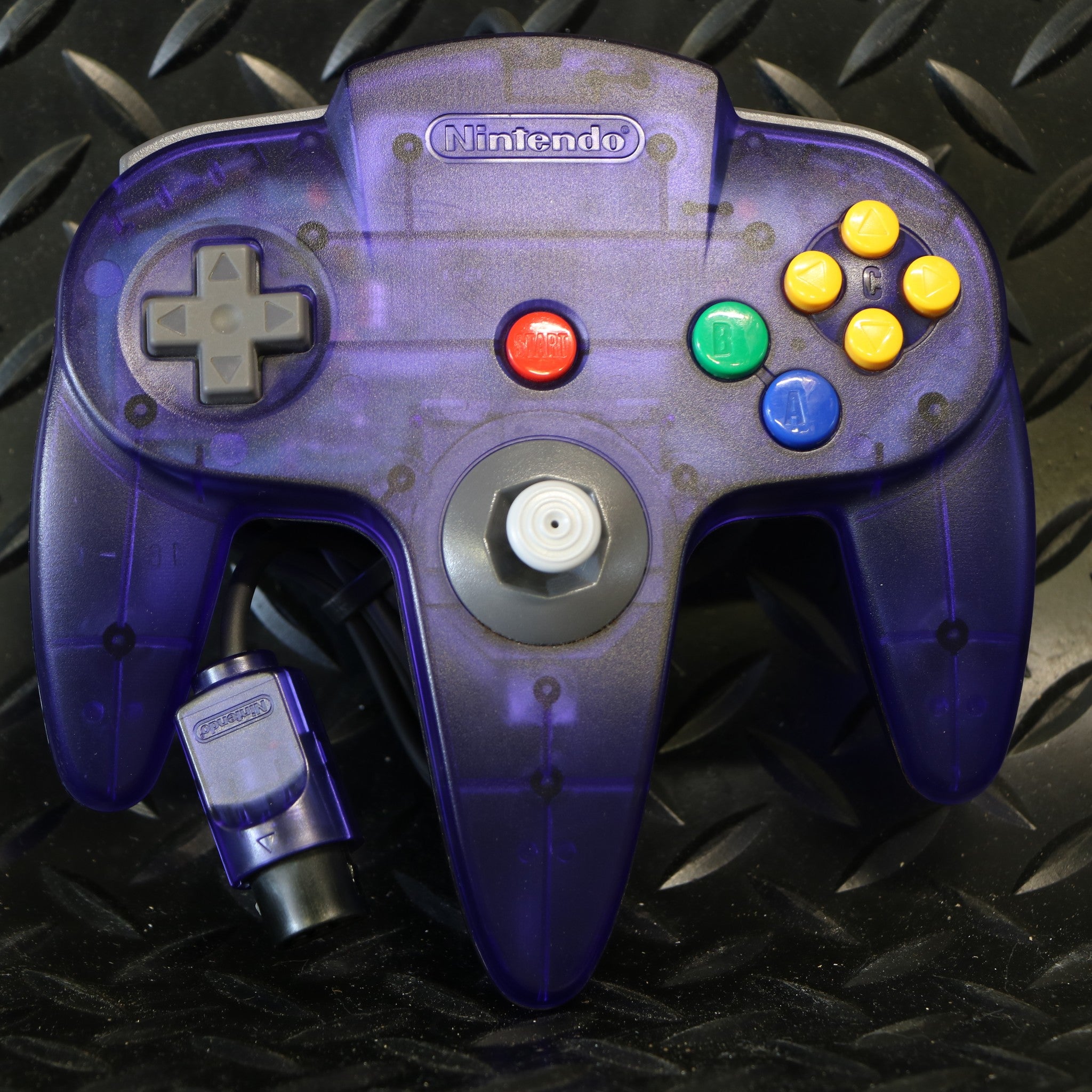 Grape Purple Nintendo 64 N64 Console Controller & Cables | Collectable Condition