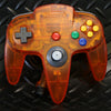 Nintendo 64 N64 Fire Orange Clear Console Controller | Collectable Condition